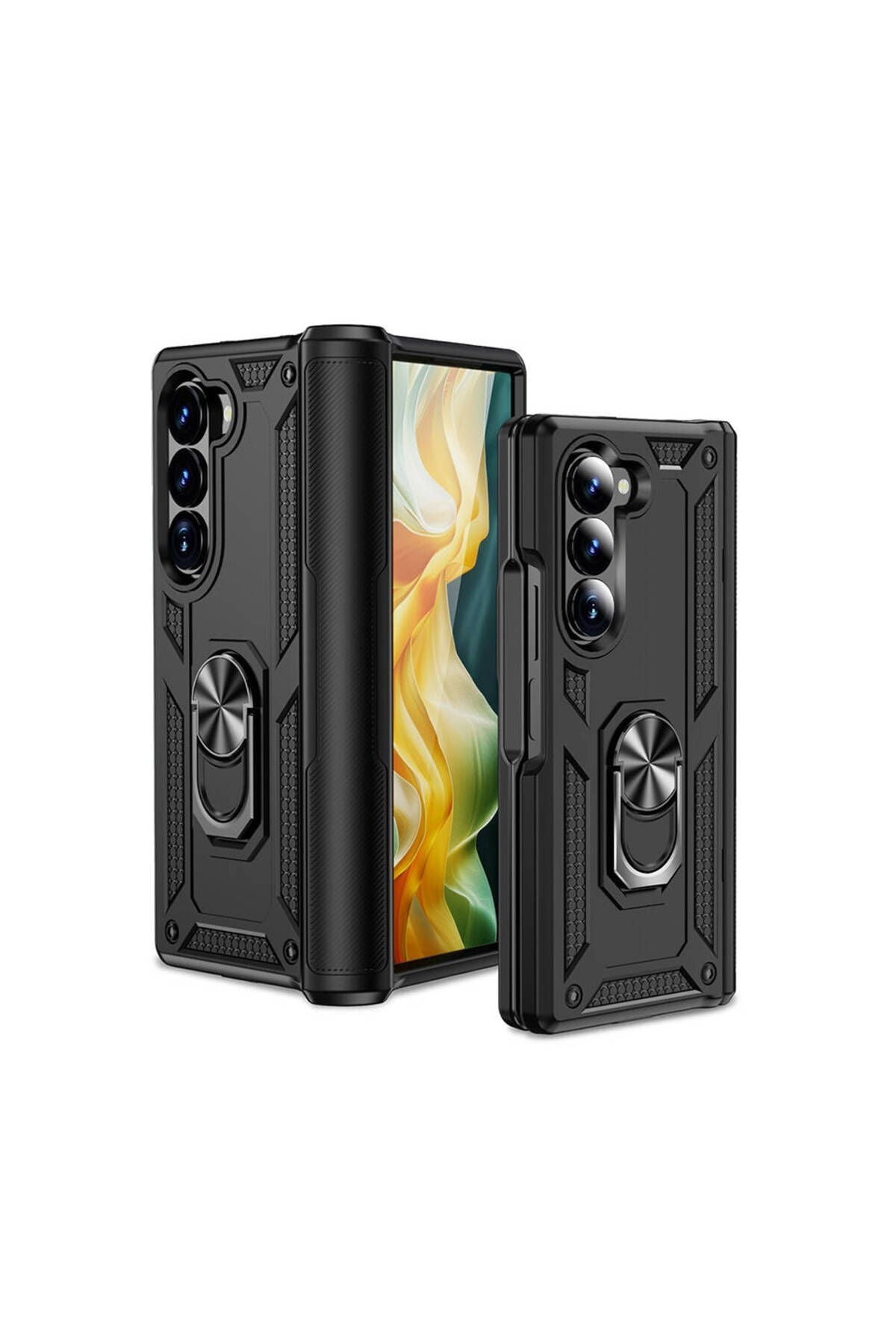 Galaxy Z Fold 6 Kılıf Zore Vega Kapak - Siyah