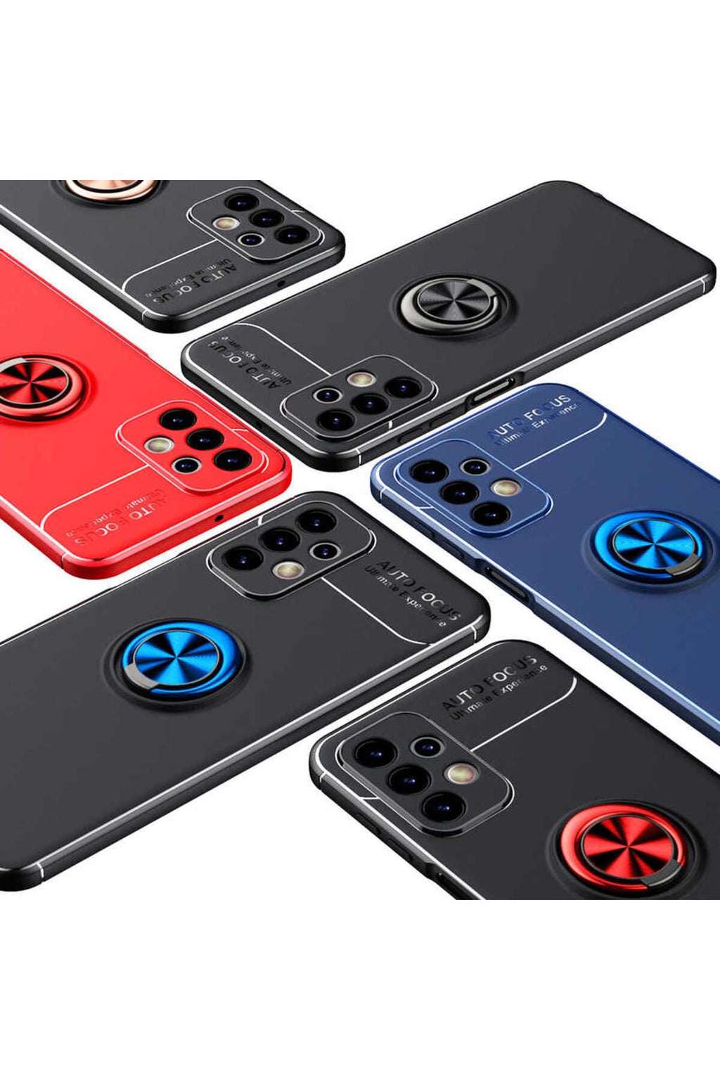 Galaxy A23 Kılıf Zore Ravel Silikon Kapak - Siyah