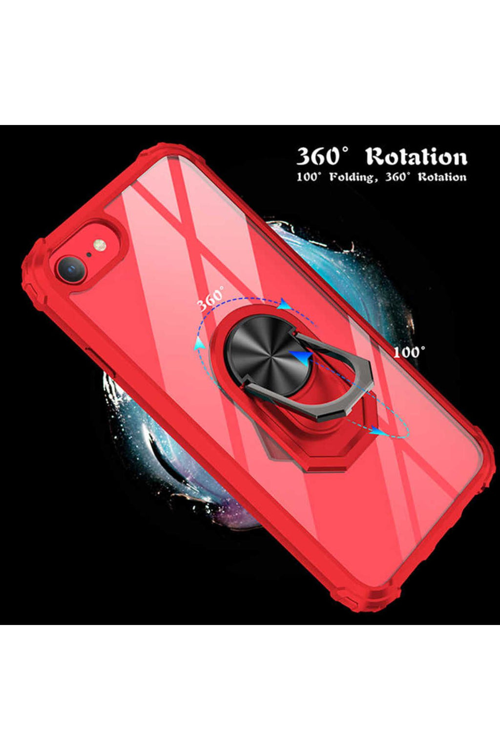 iPhone SE 2022 Uyumlu Zore Mola Kılıf-Siyah