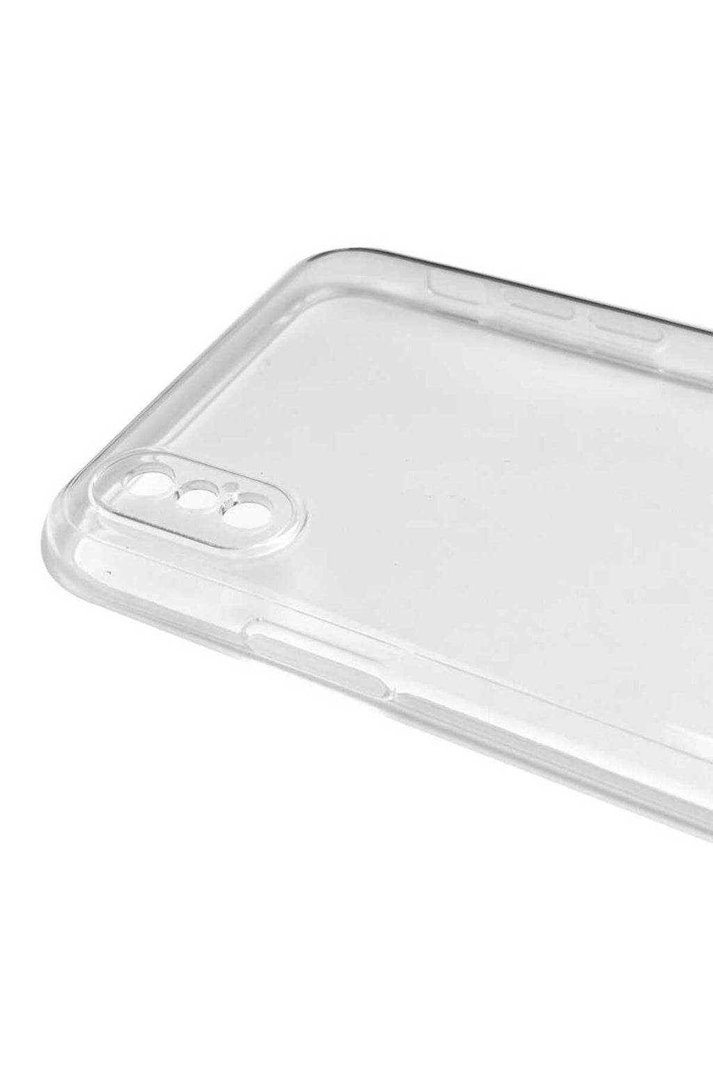 iPhone XS Max 6.5 Kılıf RNTC Kamera Korumalı Süper Silikon Kapak - Renksiz