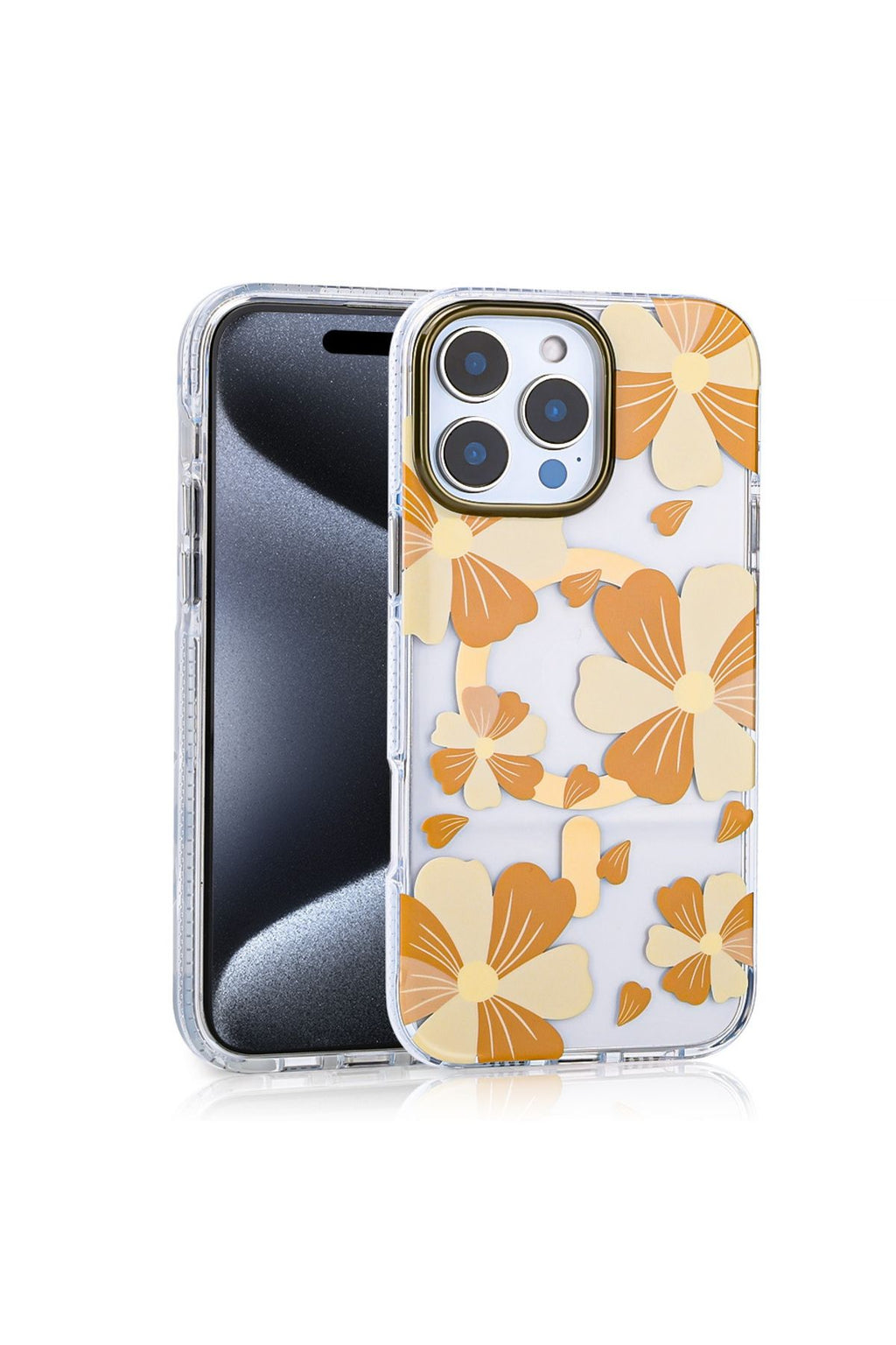 iPhone 16 Pro Uyumlu Kılıf Magsafe Şarj Özellikli Zore Papat Kapak-Turuncu