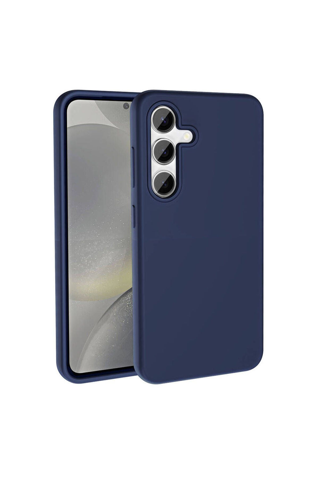 Galaxy S24 Kılıf Magsafe Şarj Özellikli Sıvı Teknolojili Silinebilir Sert Zore Kivi Kapak-Lacivert