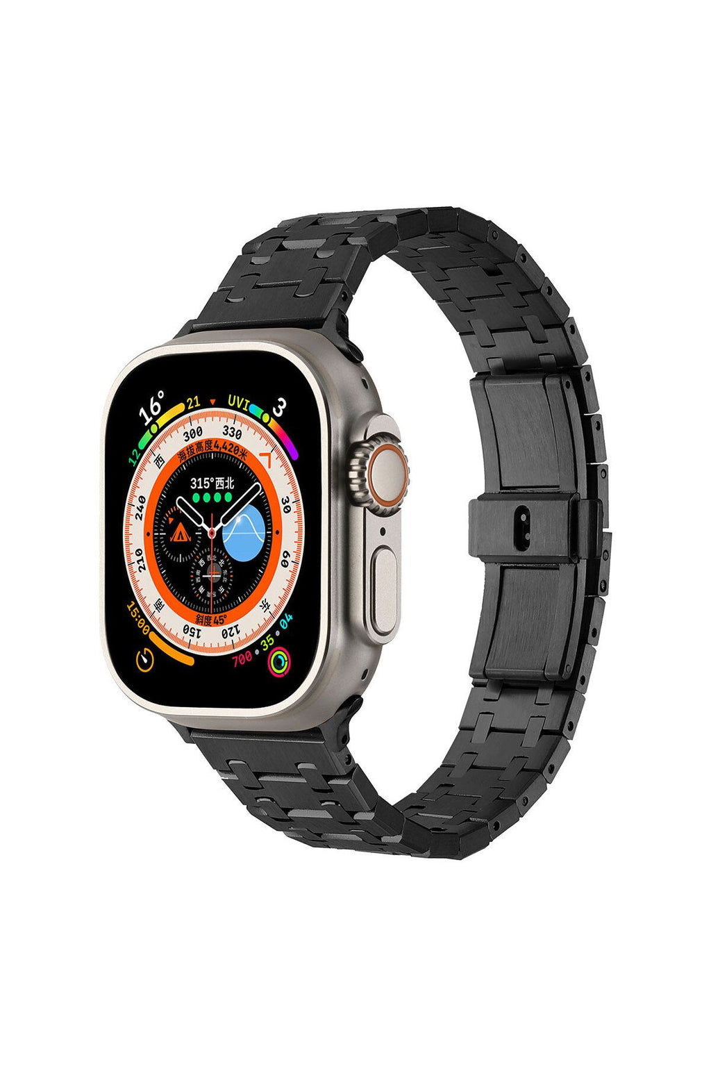 Watch 7 45mm Uyumlu KRD-83 Metal Zore Kordon-Gümüş