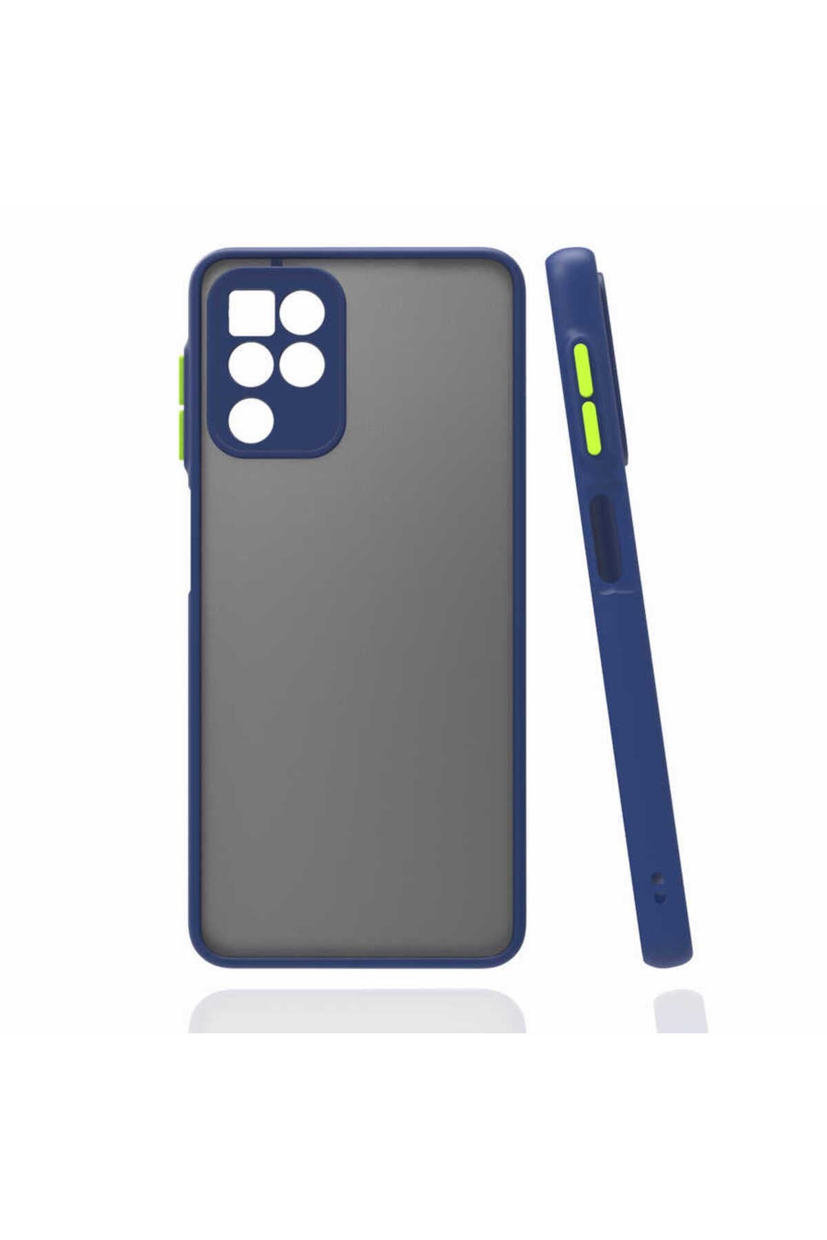 Galaxy A22 4G Kılıf Zore Hux Kapak - Lacivert