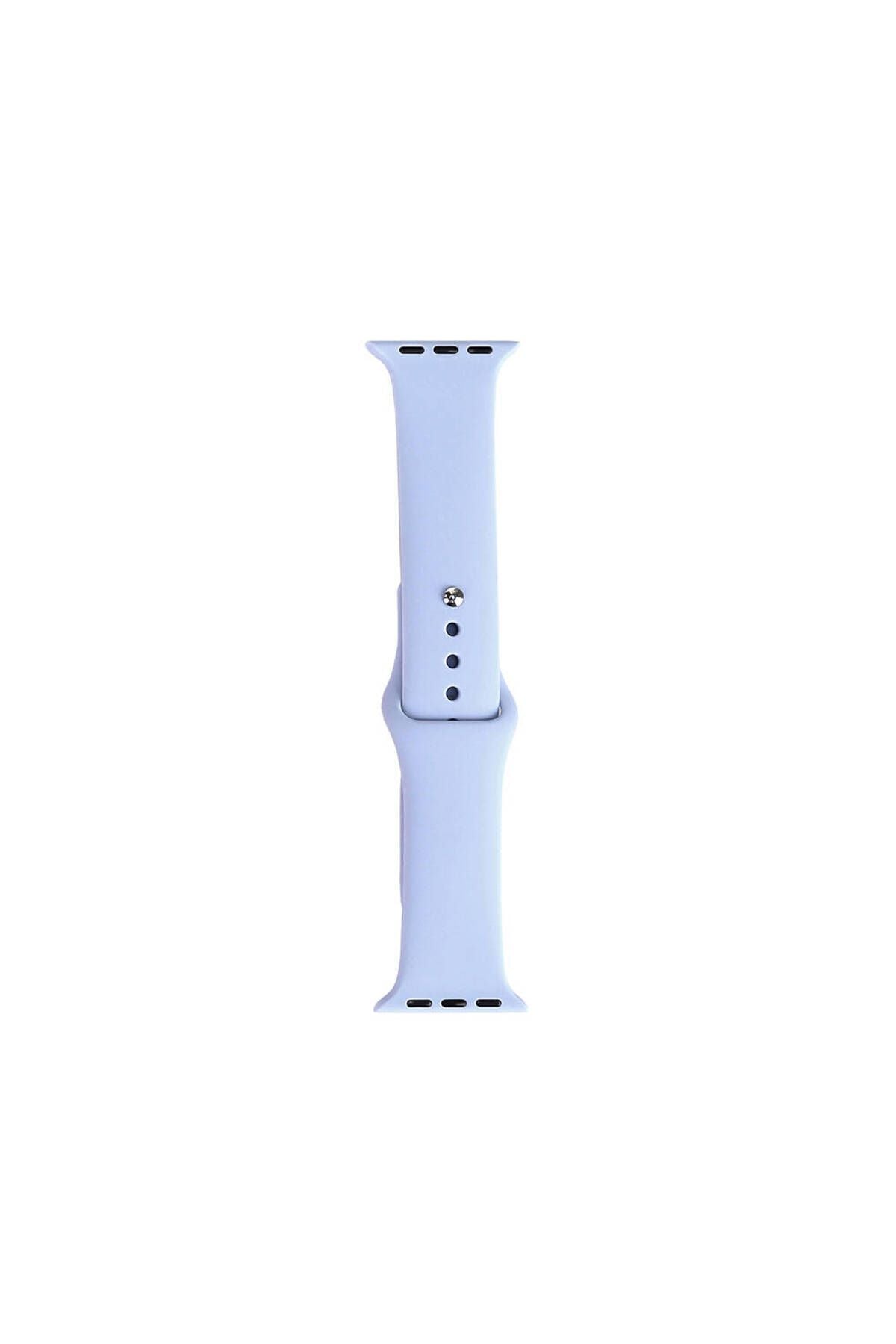 Watch Ultra 49mm Uyumlu Band Serisi Klasik Kordon Silikon Strap Kayış-Lavendery Gray