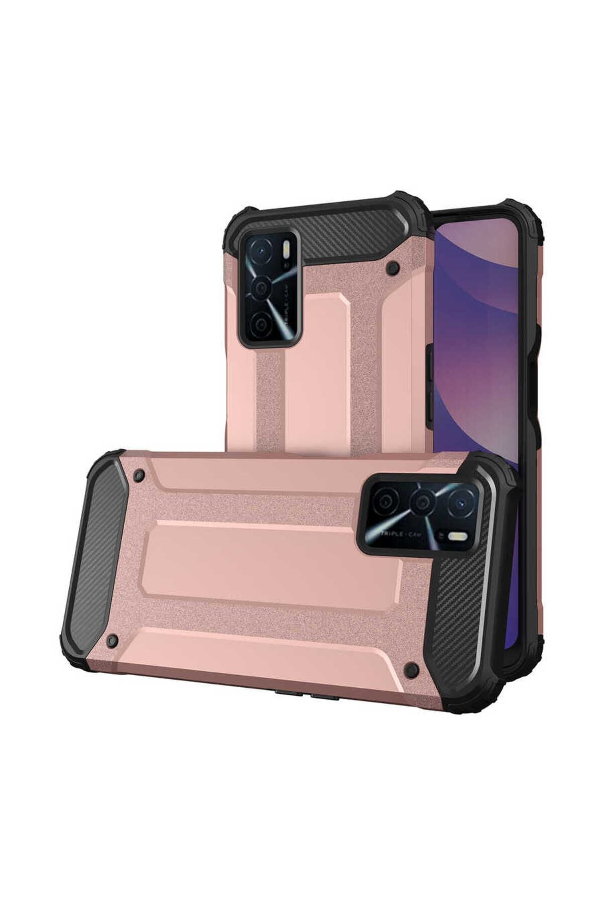 A16 Kılıf Zore Crash Silikon Kapak - Rose Gold