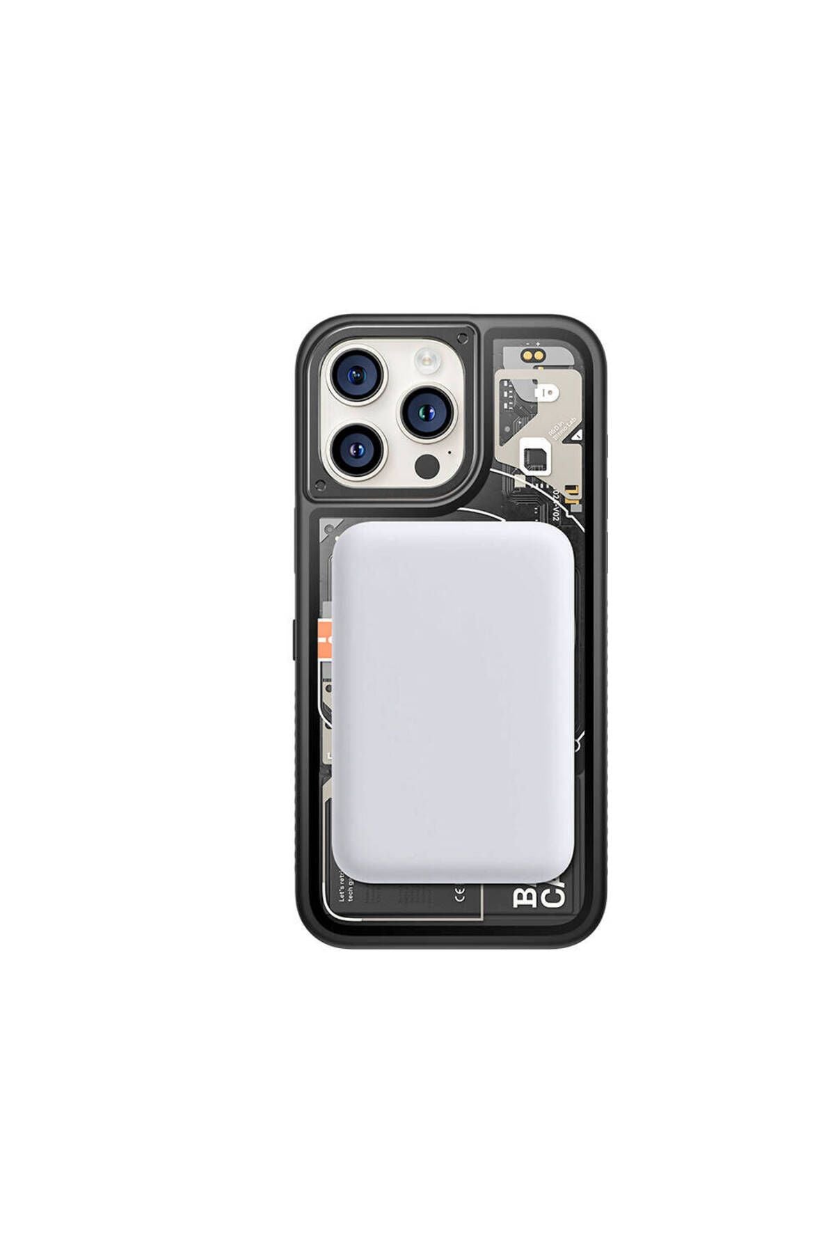 iPhone 15 Pro Kılıf Özelleştirilebilir 3 Fonksiyonlu Bluetooth Bağlantılı Bitmo Lab Bangcase Akıllı