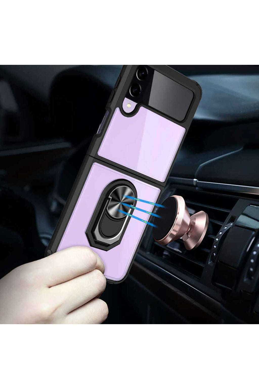 Galaxy Z Flip 4 Uyumlu Zore Mola Kılıf-Lacivert
