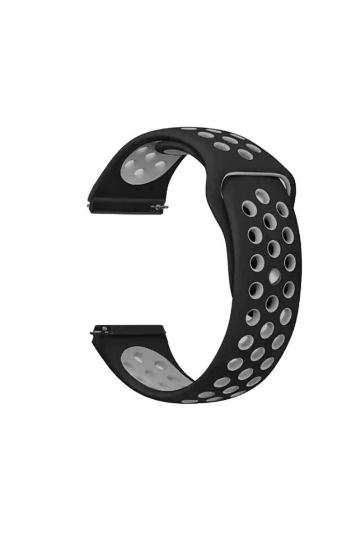 Galaxy Watch 46mm (22mm) KRD-02 Uyumlu Zore Kordon-Siyah-Gri