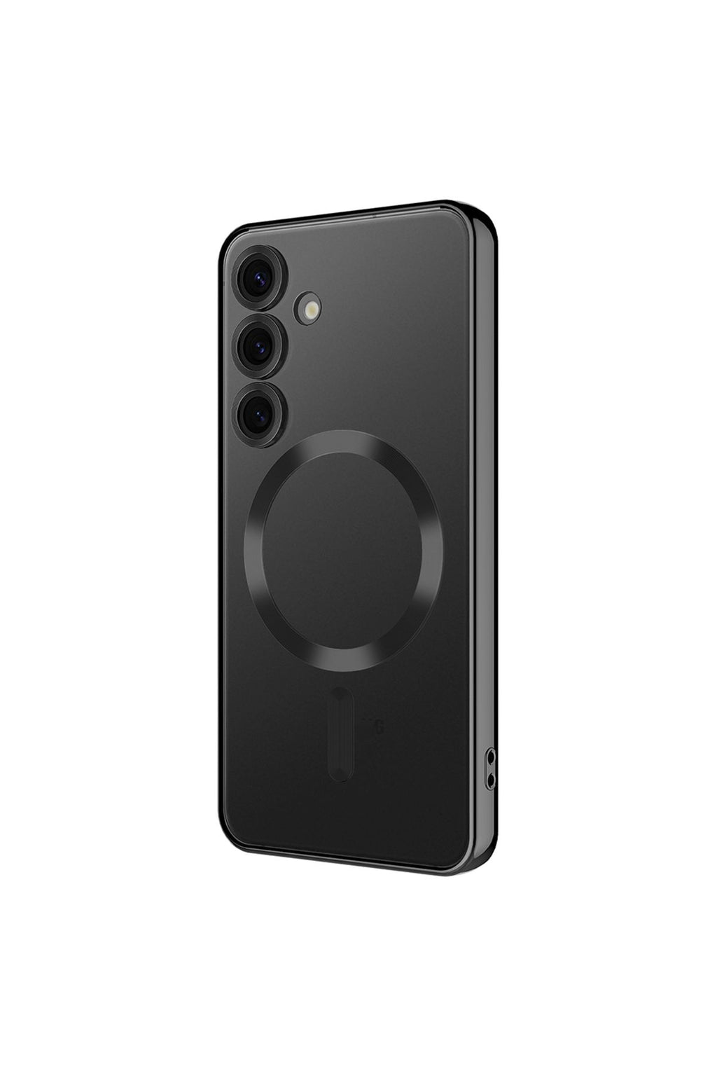 Galaxy S24 FE Uyumlu   Kılıf Kamera Korumalı  Wireless Şarj Özellikli Demre Kapak - Sierra Mavi