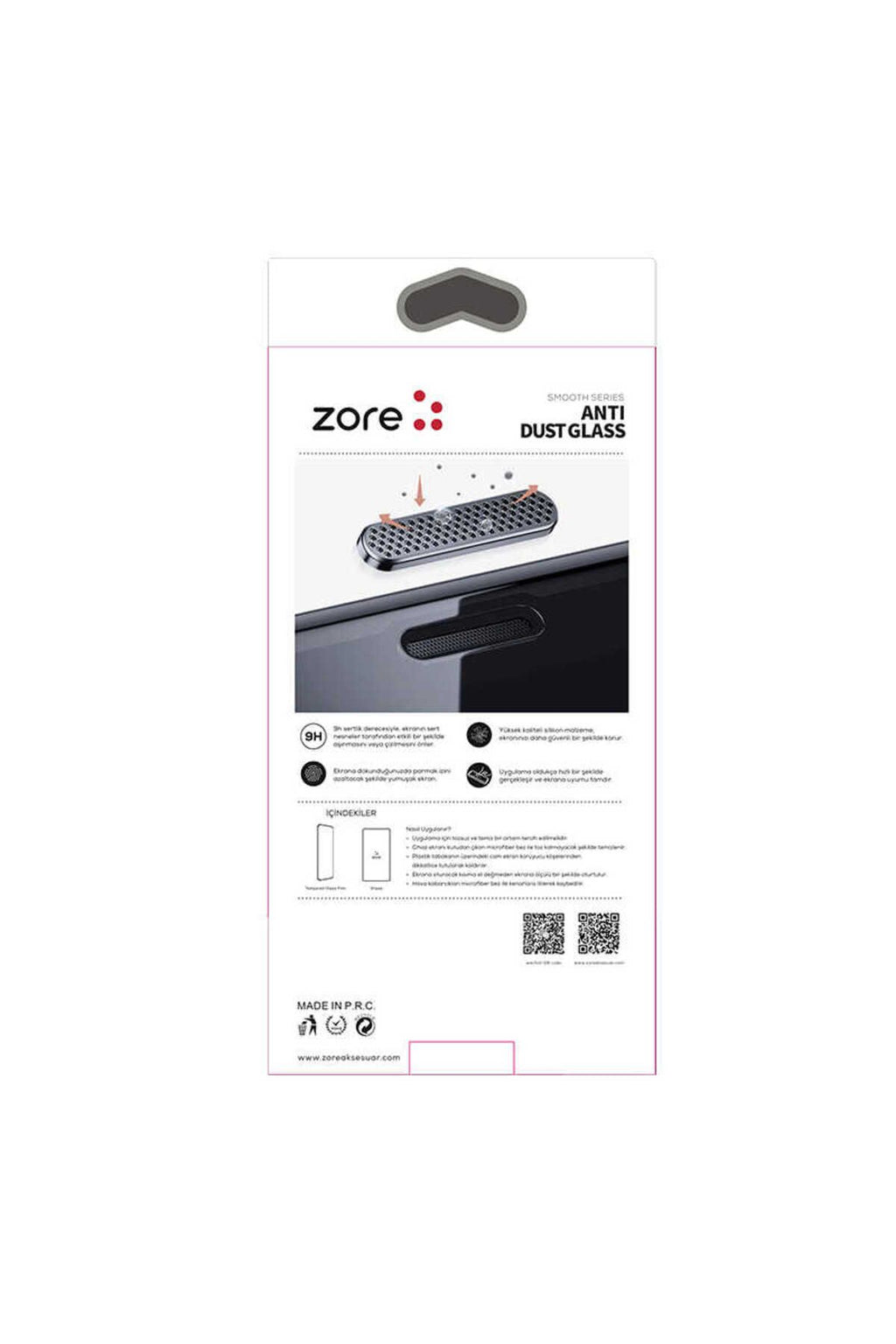 iPhone 15 Pro Ahize Toz Önleyici Uyumlu Zore Anti-Dust Temperli Ekran Koruyucu