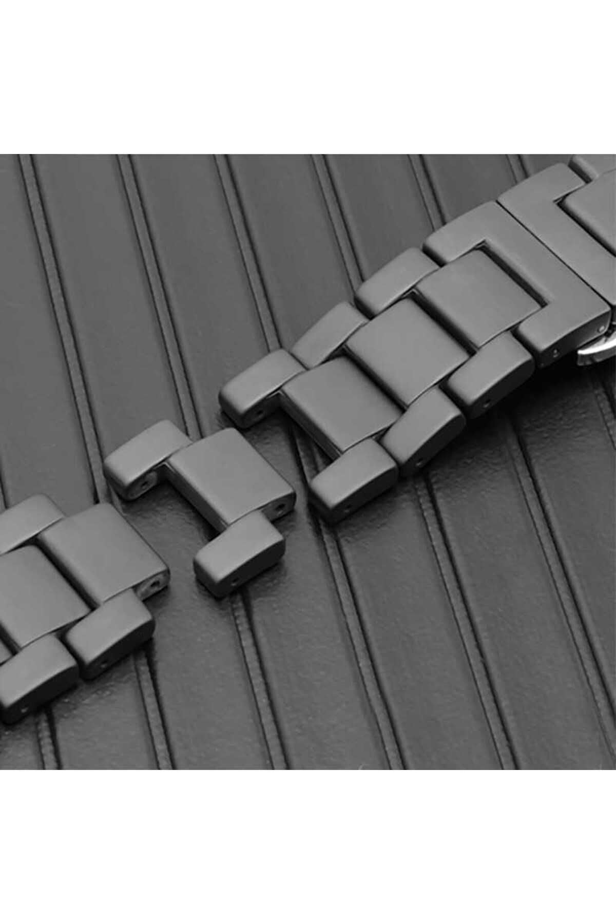 Watch Ultra 49mm Kordon Mat Seramik Metal Strap Kayış CLO- Siyah