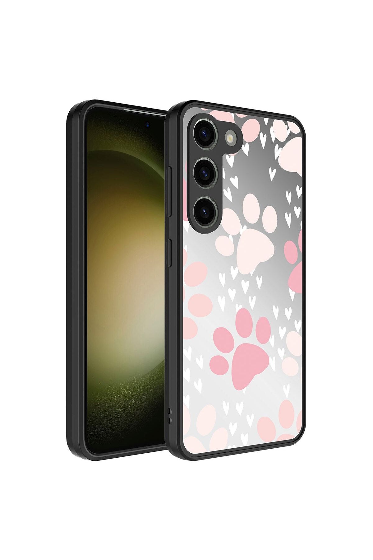 Galaxy S23 Uyumlu Aynalı Desenli Kamera Korumalı Parlak Zore Mirror Kılıf-NSMi
