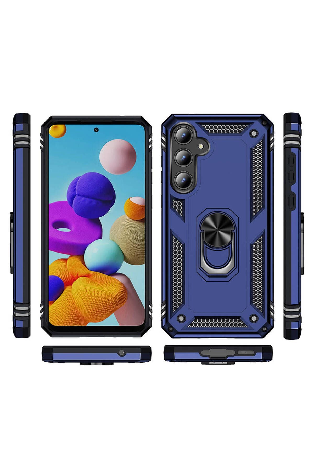 Galaxy A35 Kılıf Zore Vega Kapak - Siyah