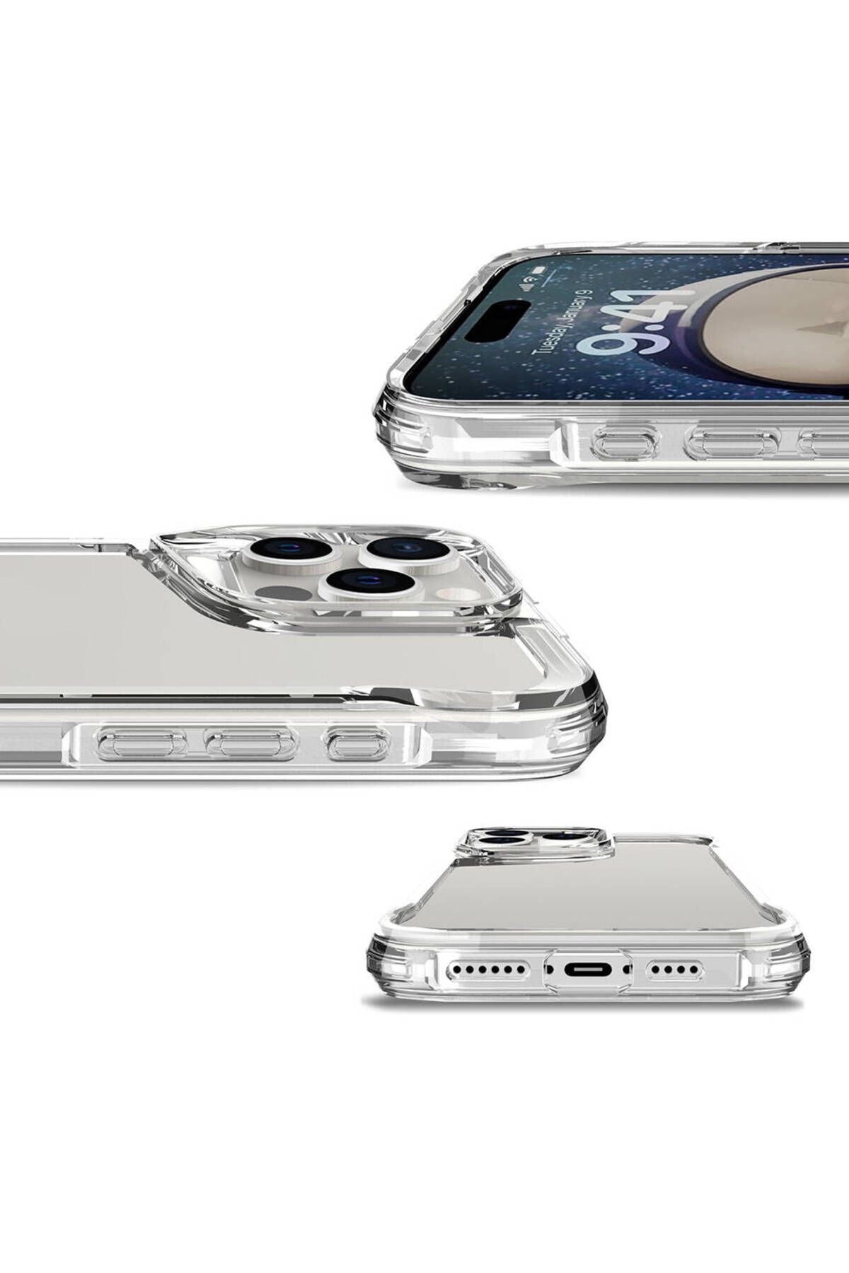 iPhone 16 Pro Kılıf Zore T-Max Kapak - Şeffaf