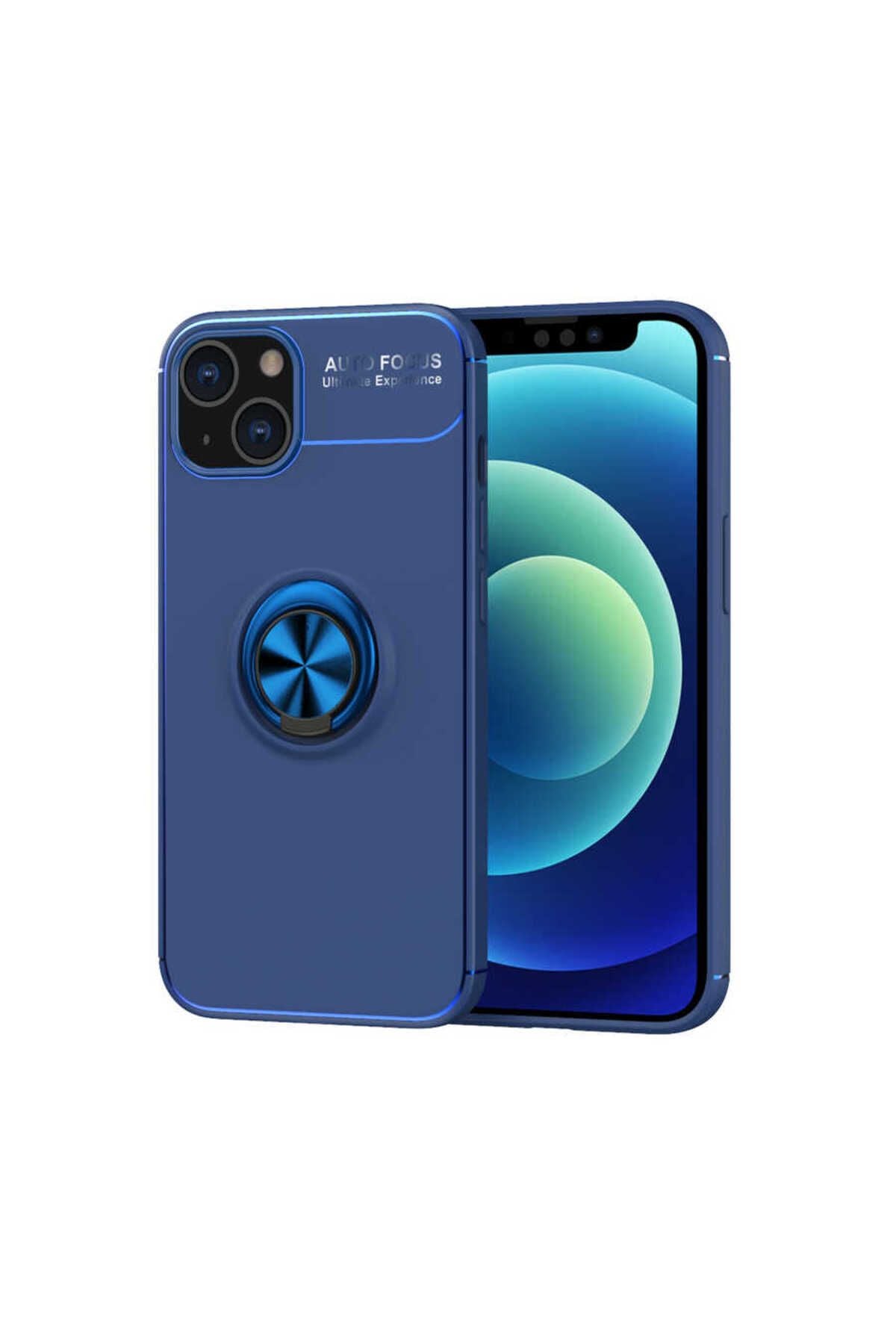 iPhone 14 Uyumlu Zore Ravel Silikon Kılıf-Mavi