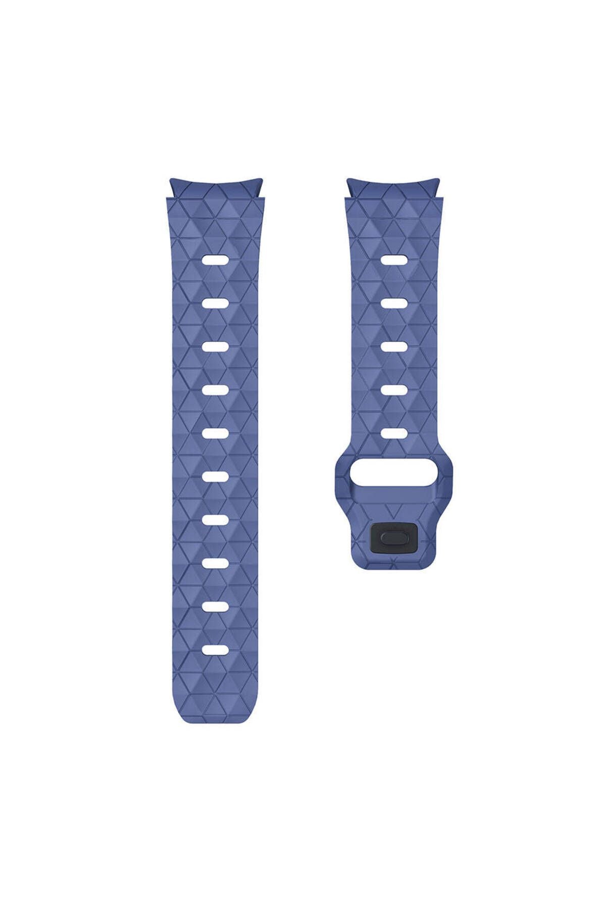 Galaxy Watch 6 44mm Zore KRD-116 20mm Futbol Desenli Spor Tasarımlı Silikon Kordon-Yeşil