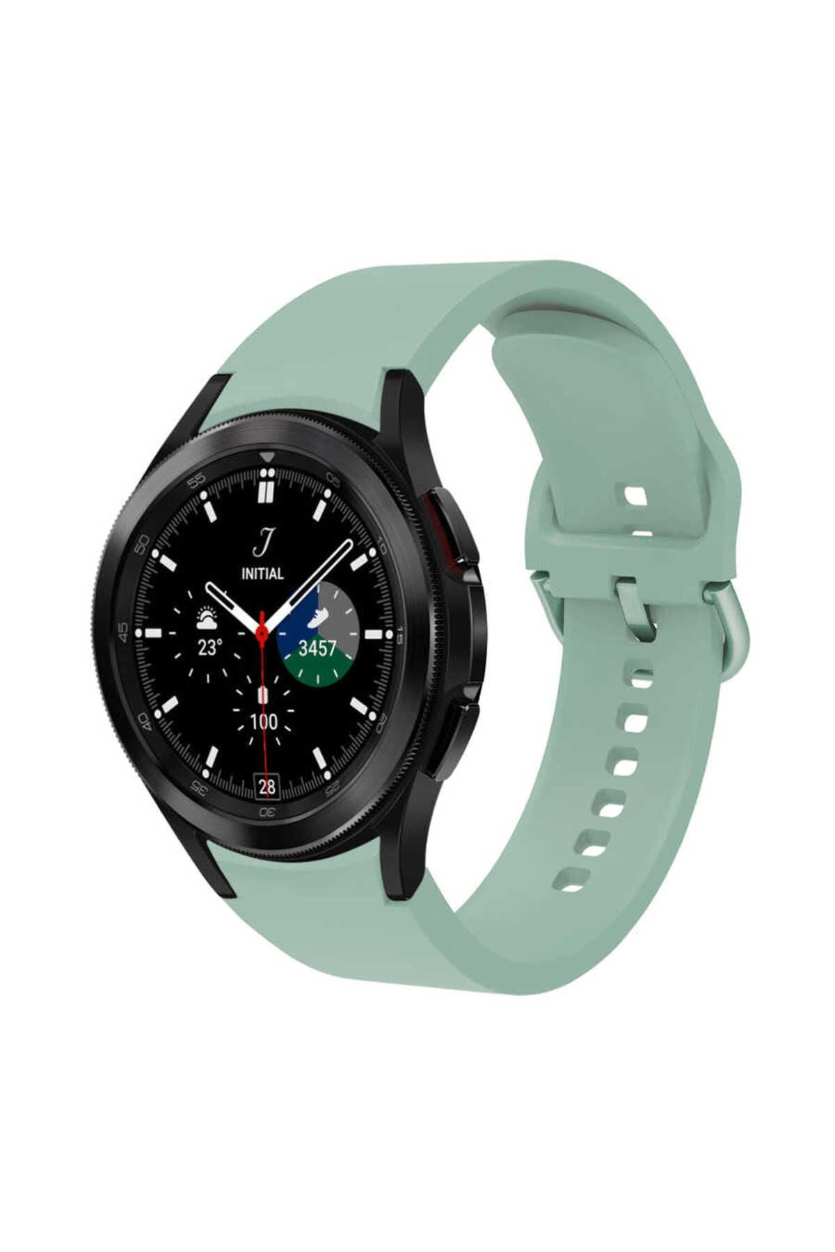 Galaxy Watch 4 Classic 42mm KRD-50 Uyumlu Zore Kordon-Gri