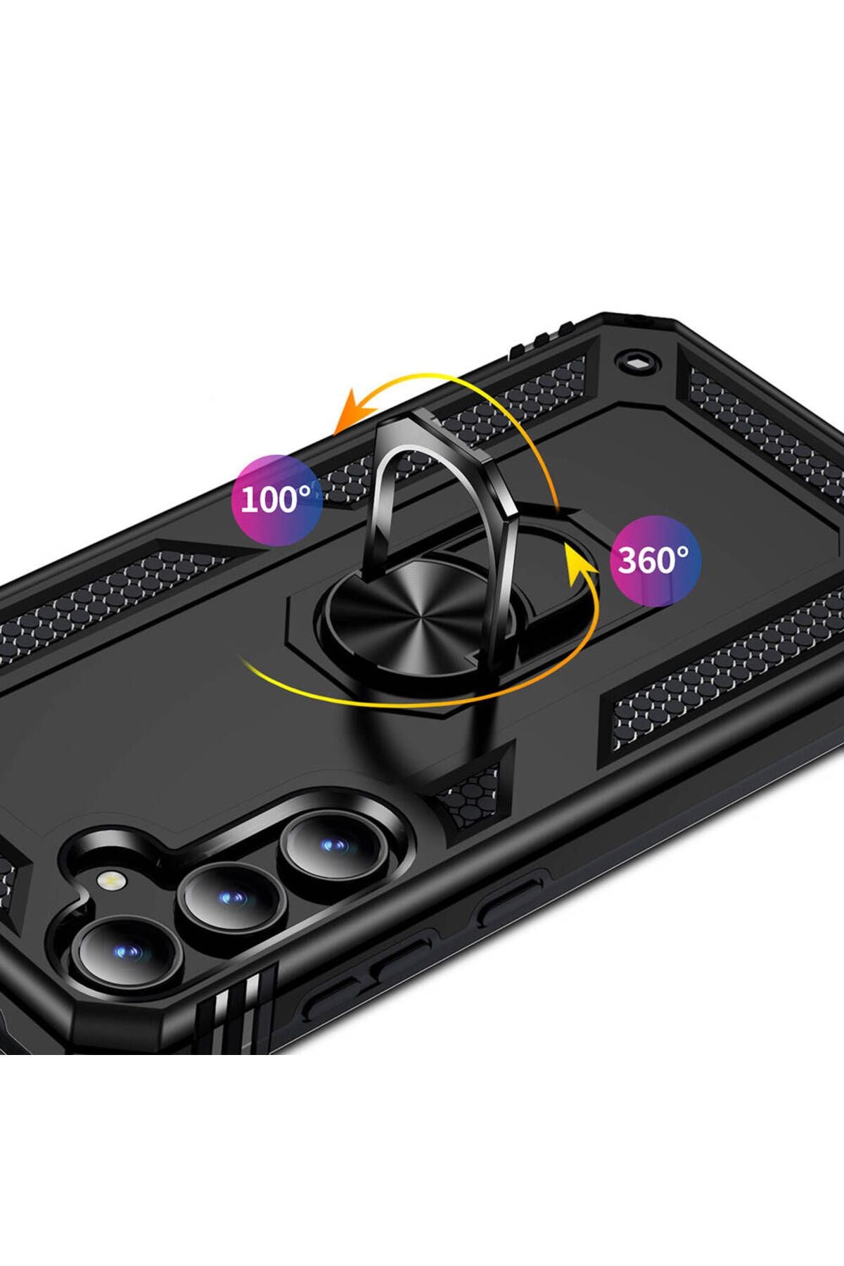 Galaxy A35 Kılıf Zore Vega Kapak - Siyah