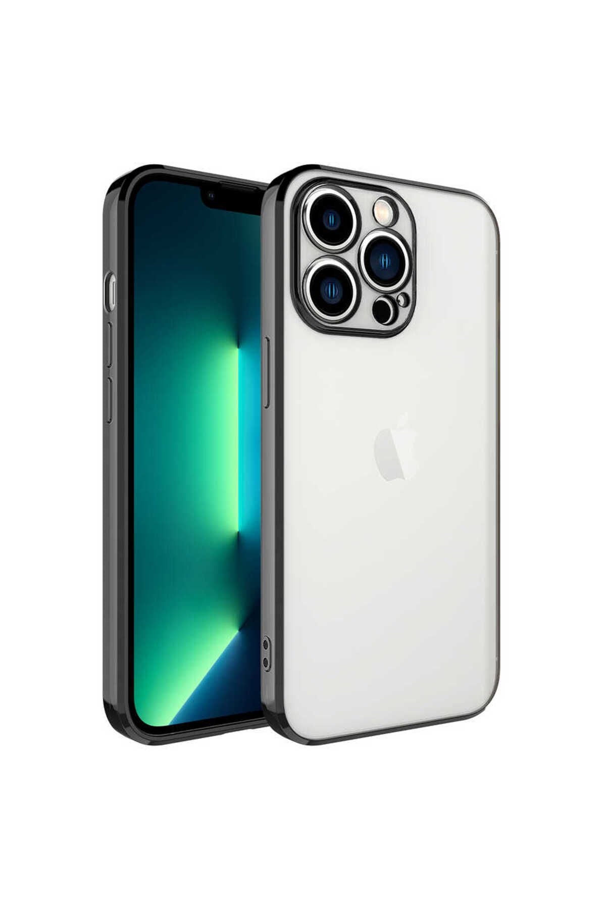 Apple iPhone 13 Pro Max Kılıf Zore Glitter Full Renkli Silikon Kapak