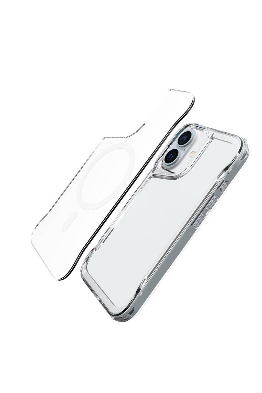 Apple iPhone 16 Plus Kılıf Zore Magsafe Şarj Özellikli T-Max Magsafe Kapak-Şeffaf