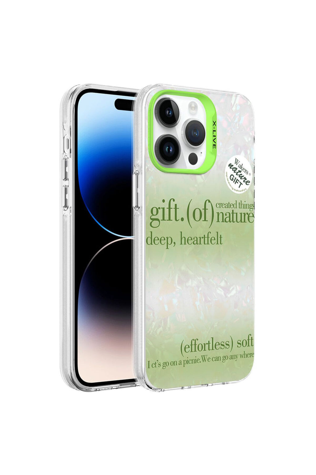 iPhone 14 Pro Uyumlu Mermer Desenli Zore Marbello Kılıf-Beyaz