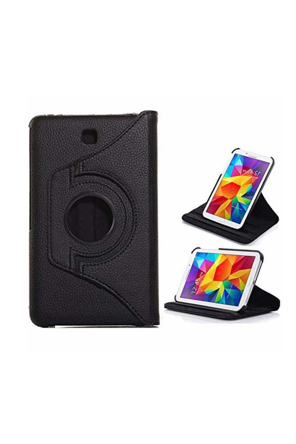 Galaxy Tab 4 8.0 T330  Uyumlu Zore Dönebilen Standlı Kılıf-Pembe Açık