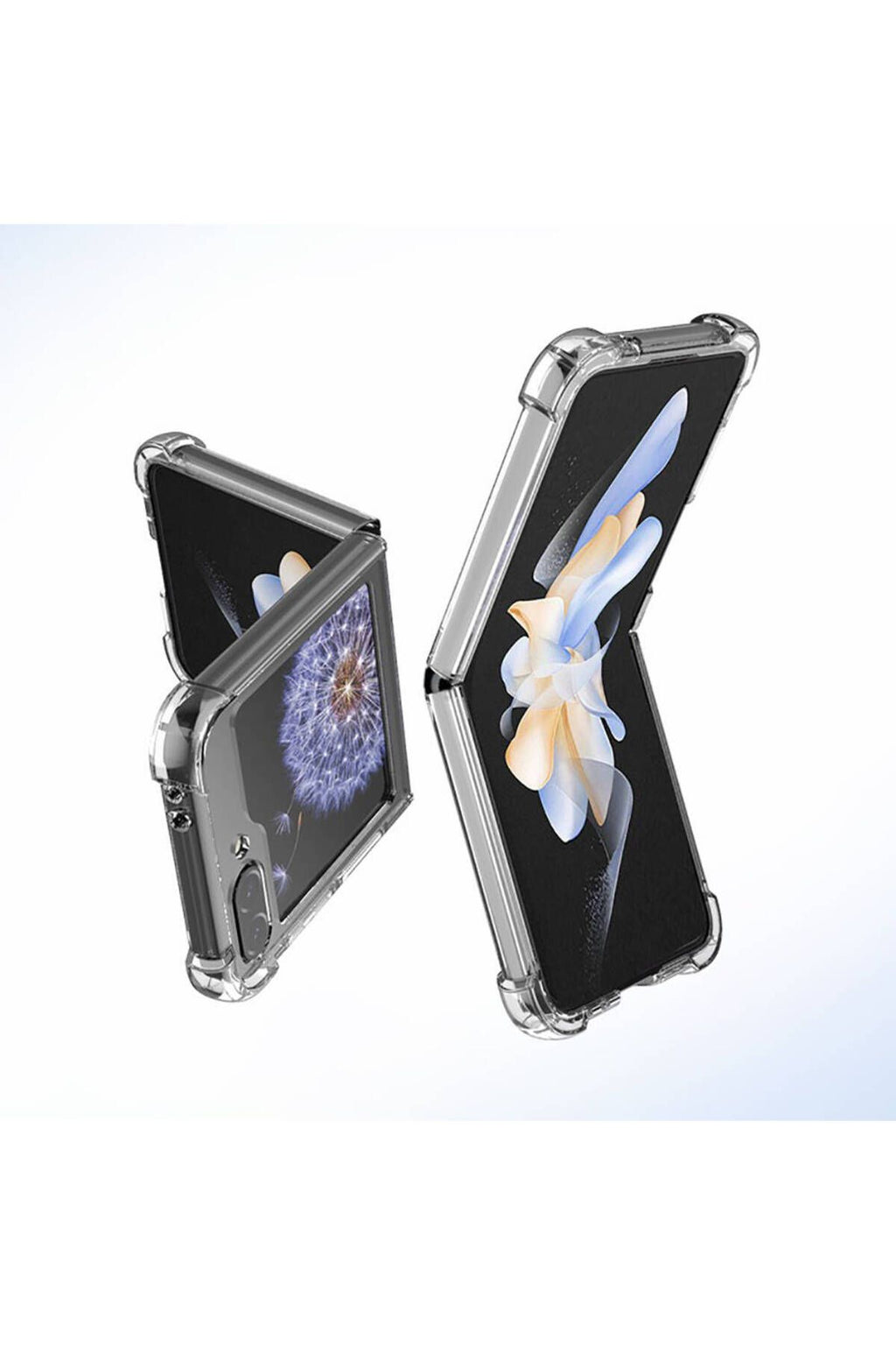 Galaxy Z Flip 6 Kılıf Zore Nitro Anti Shock Silikon - Şeffaf