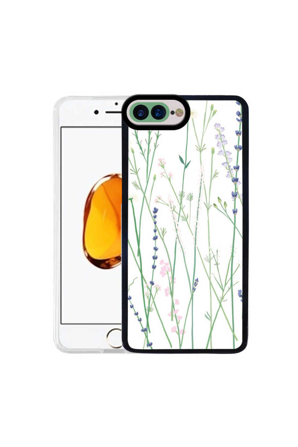 iPhone 8 Plus Kılıf Zore M-Fit Desenli Kapak - Flower No4