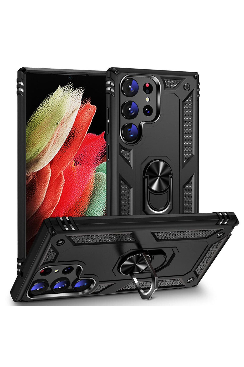 Galaxy S23 Ultra Uyumlu Zore Vega Kılıf-Siyah