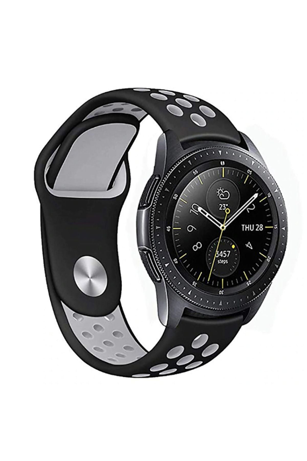 Galaxy Watch 42mm (20mm) KRD-02 Uyumlu PRL Kordon Gümüş-Gri