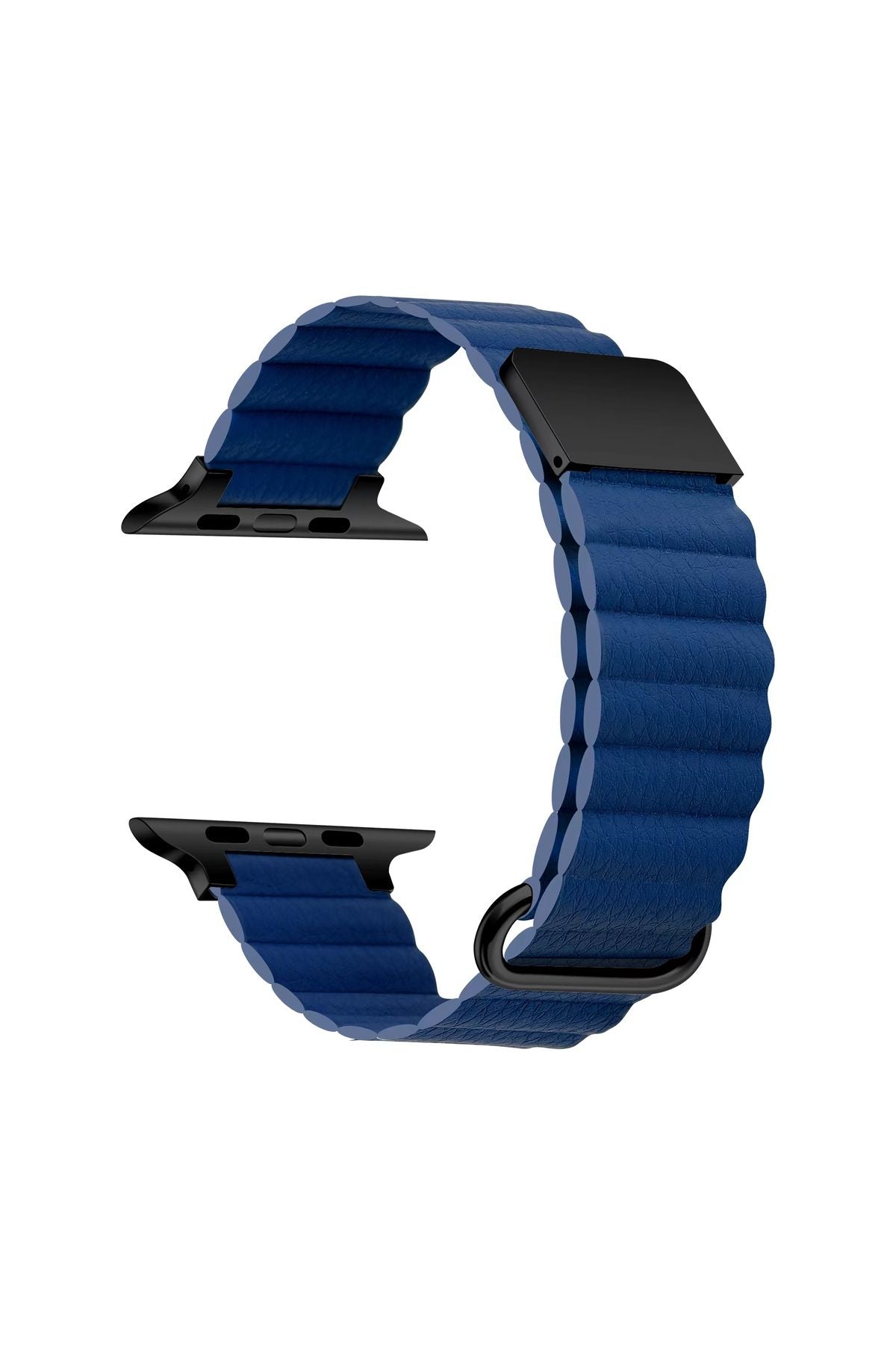 Watch Ultra 49mm Uyumlu KRD-78 PU Deri Kordon Strap Kayış CLO- Turuncu