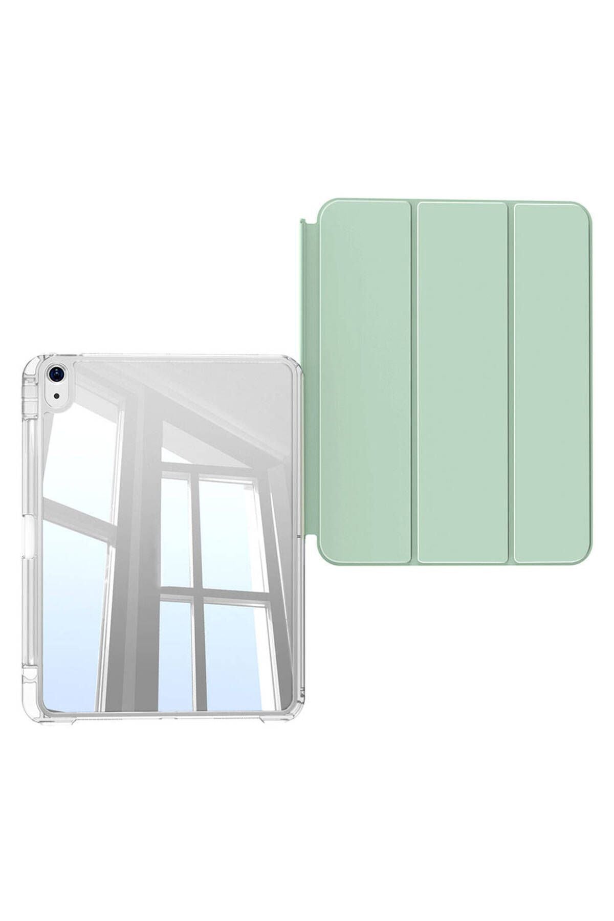 iPad Air 13 2024 Kılıf Magnetik Ayrılabilen AiHTTgli Uyumlu Zore Sliding Tablet Kılıfı-Lavender