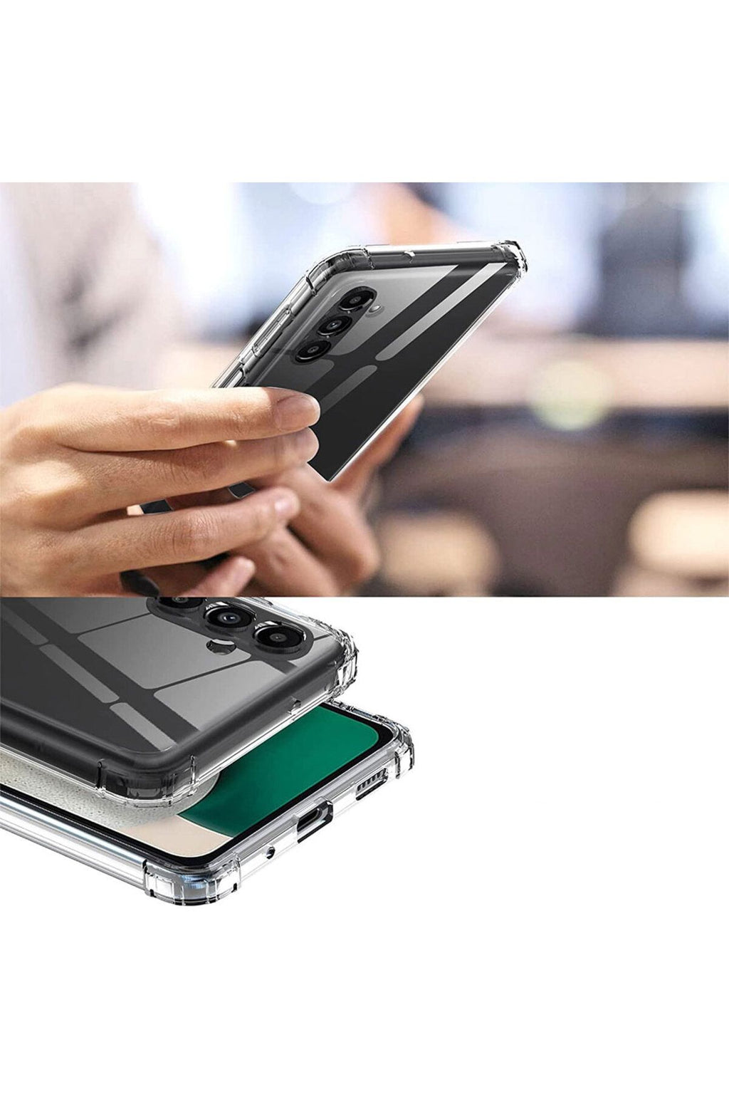 Galaxy A54 Kılıf Zore 2mm Anti Shock Silikon - Renksiz