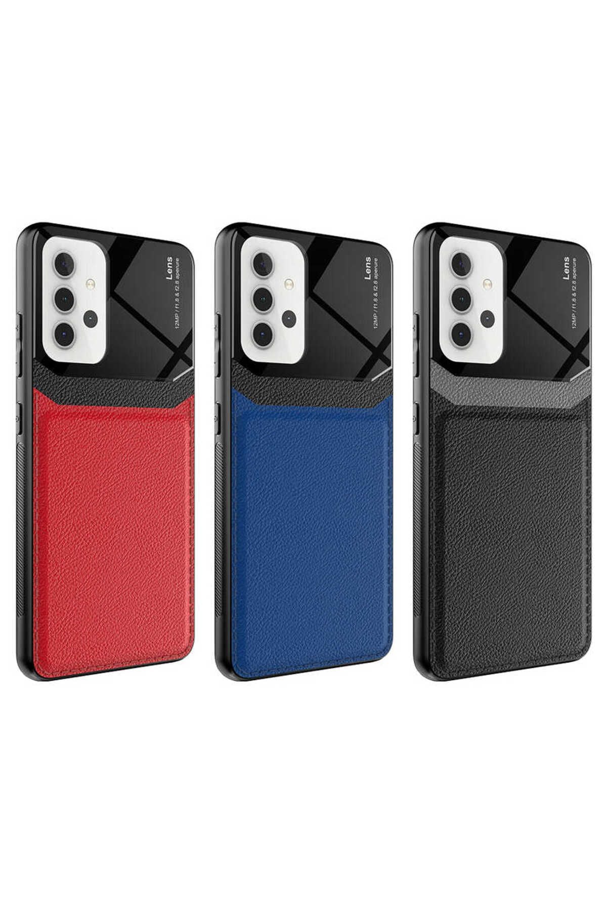 Galaxy A32 4G Kılıf Zore Emiks Kapak - Kırmızı