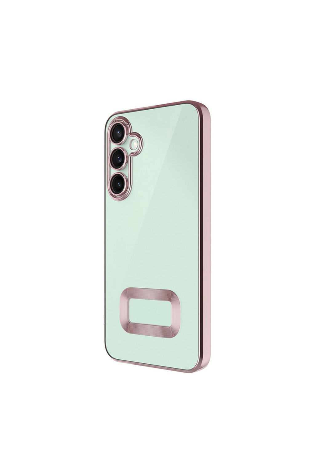 Galaxy A16 Kılıf Kamera Korumalı Logo Gösteren Zore Omega Kapak - Derin Mor