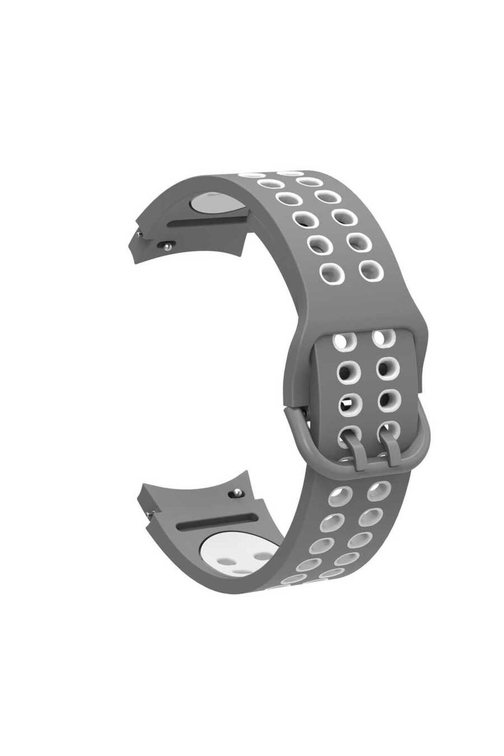 Galaxy Watch 4 40mm KRD-02 Uyumlu Zore Kordon-Gri-Beyaz