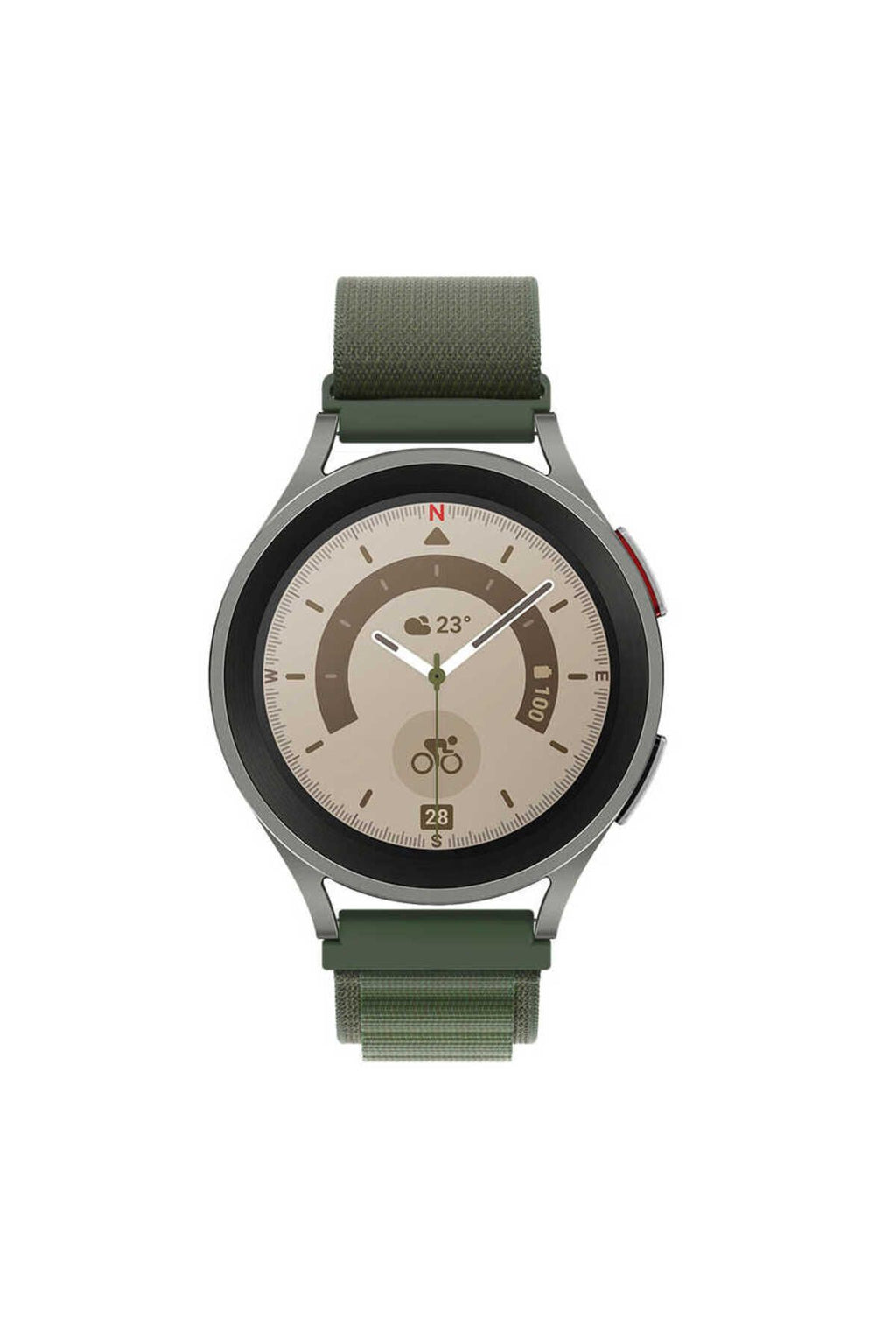 Galaxy Watch 42mm Uyumlu KRD-74 20mm Hasır ALT Kordon Beyaz