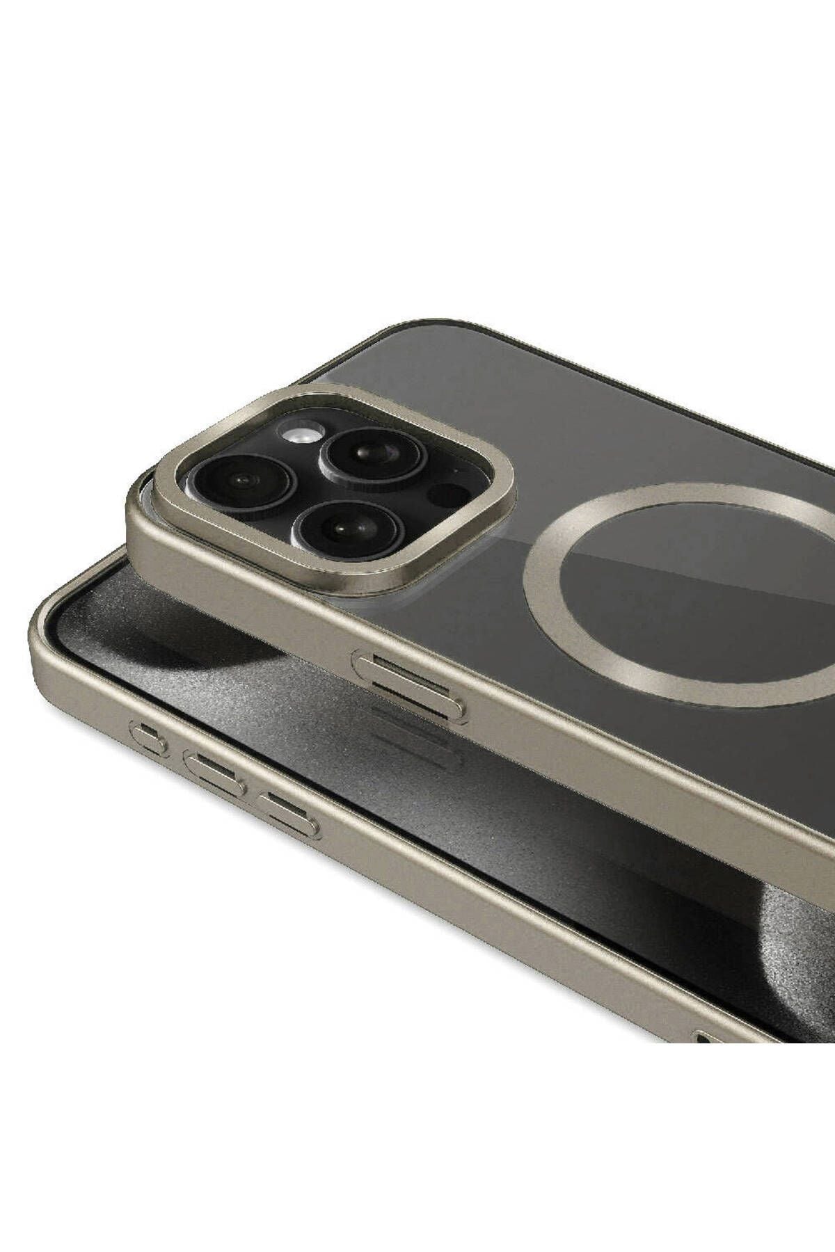 iPhone 15 Pro Max Uyumlu Mat Tasarımlı Magsafe Wireless Şarj Özellikli Zore Mat Setro Kılıf-La