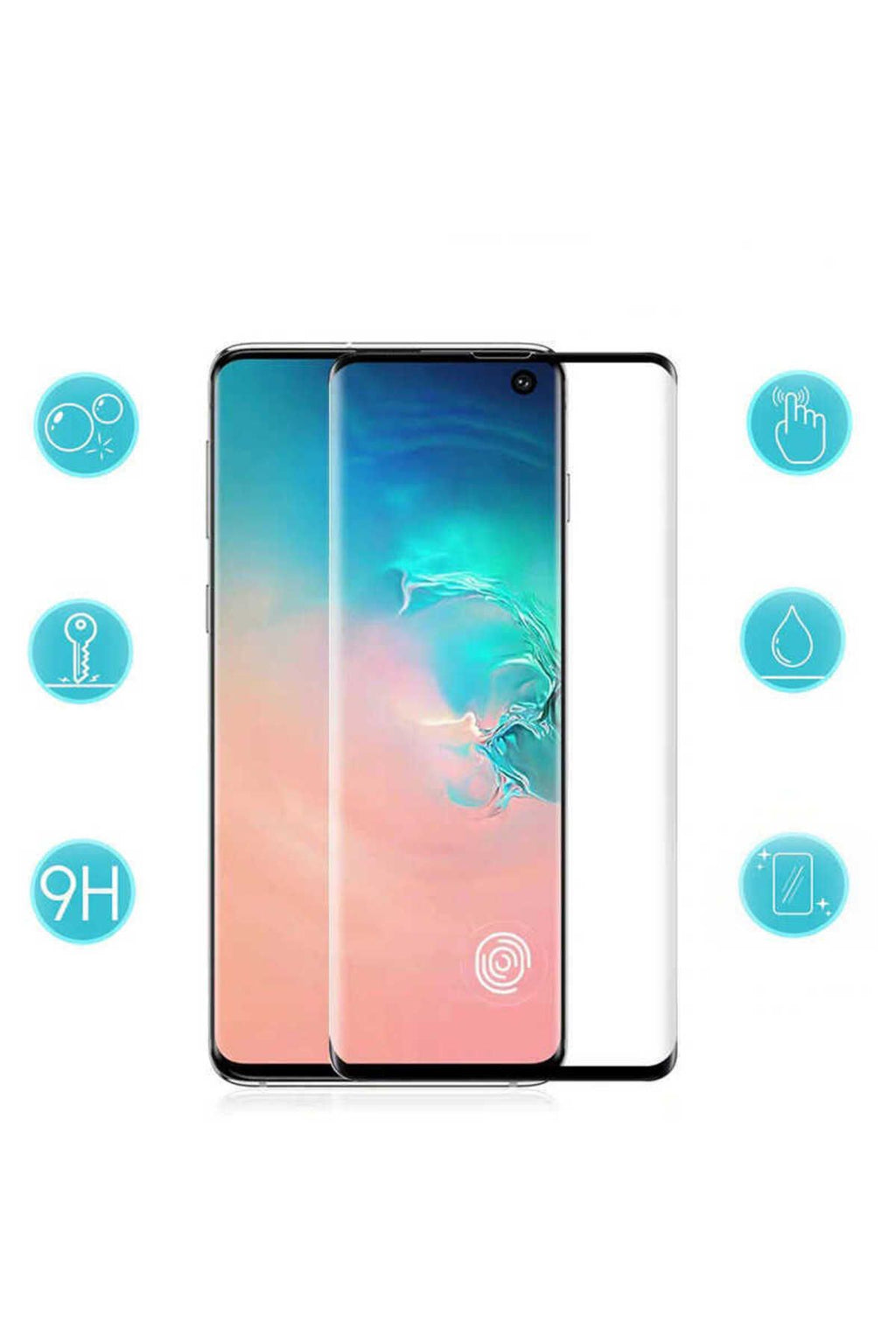 Galaxy S20 Plus Uyumlu Zore Kavisli Full Yapışkanlı Cam Ekran Koruyucu