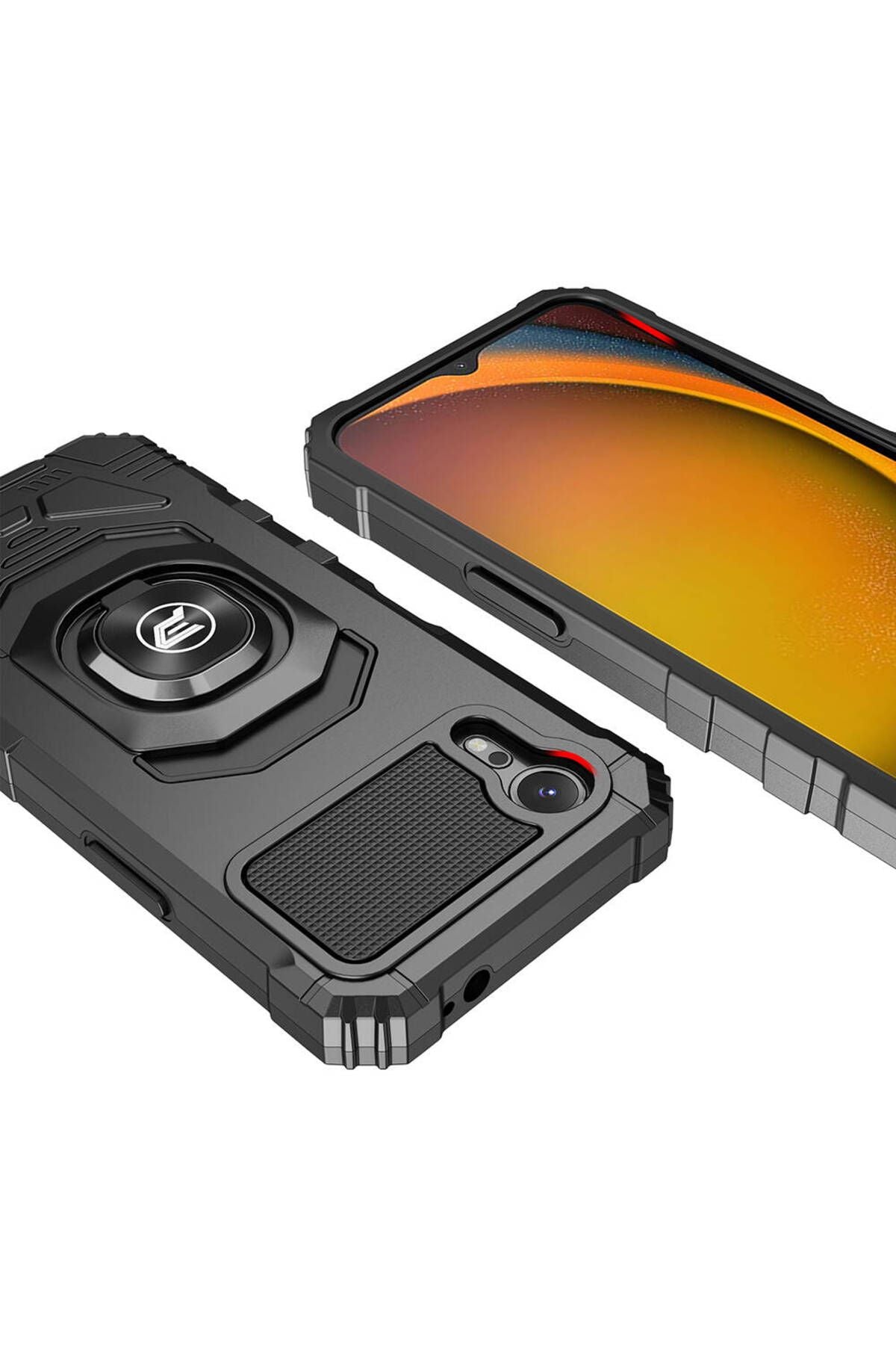 Galaxy Xcover 7 Pro Kılıf Zore Vega Blok Kapak - Siyah