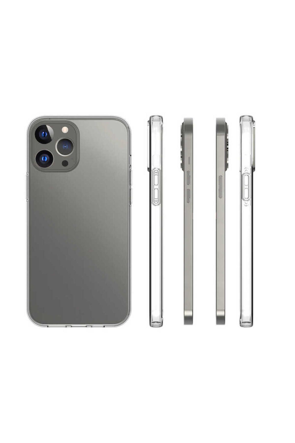 iPhone 15 Pro Max Uyumlu Zore Süper Silikon Kılıf-Renksiz