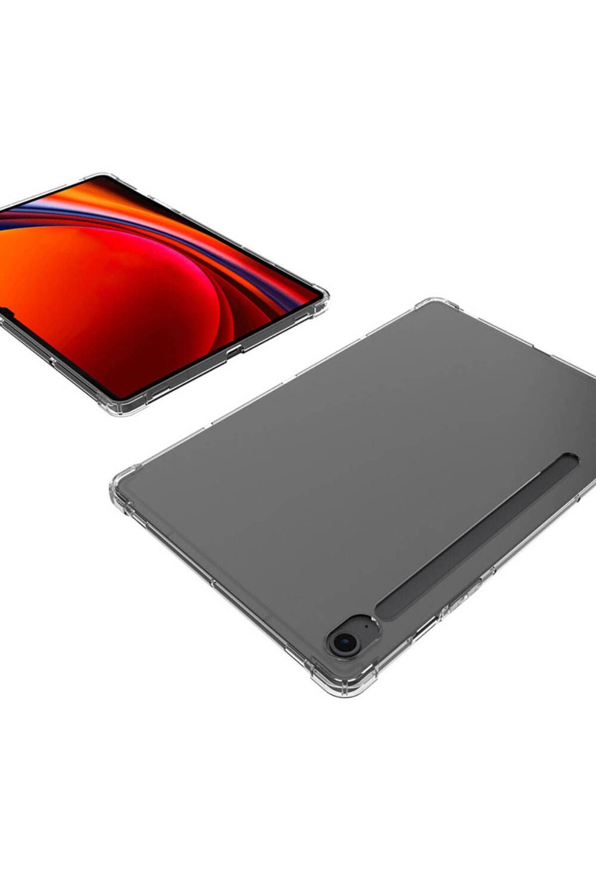 Galaxy Tab S9 FE Kılıf Zore Tablet Nitro Anti Shock Silikon Kapak - Renksiz