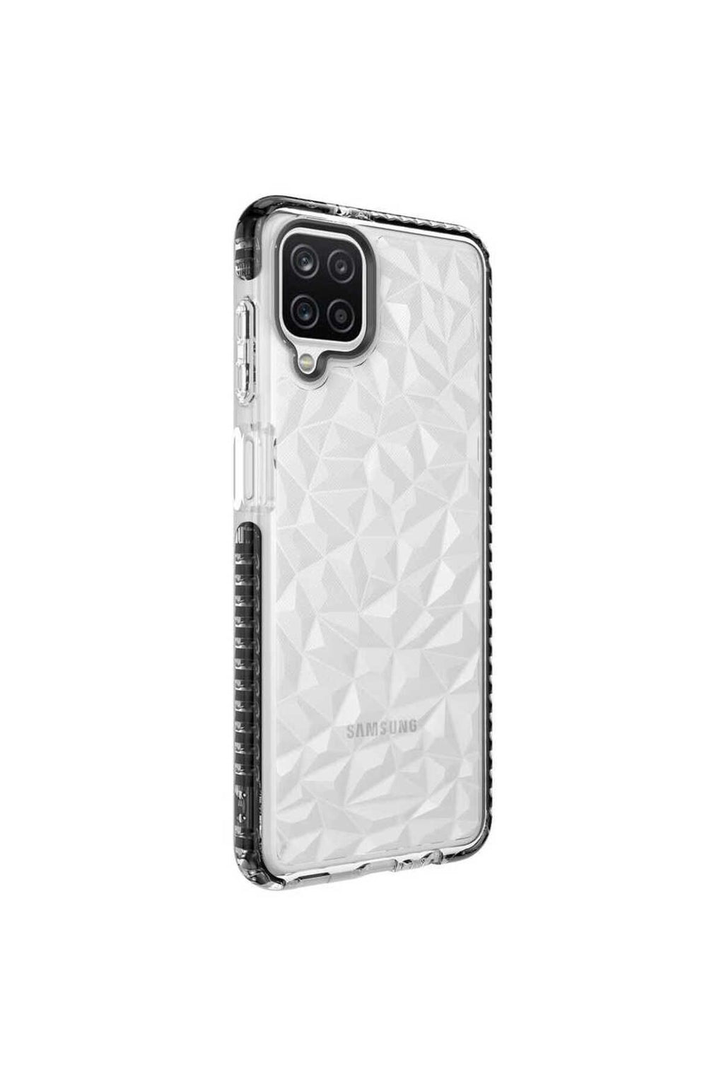 Galaxy A12 Kılıf Zore Buzz Kapak - Siyah