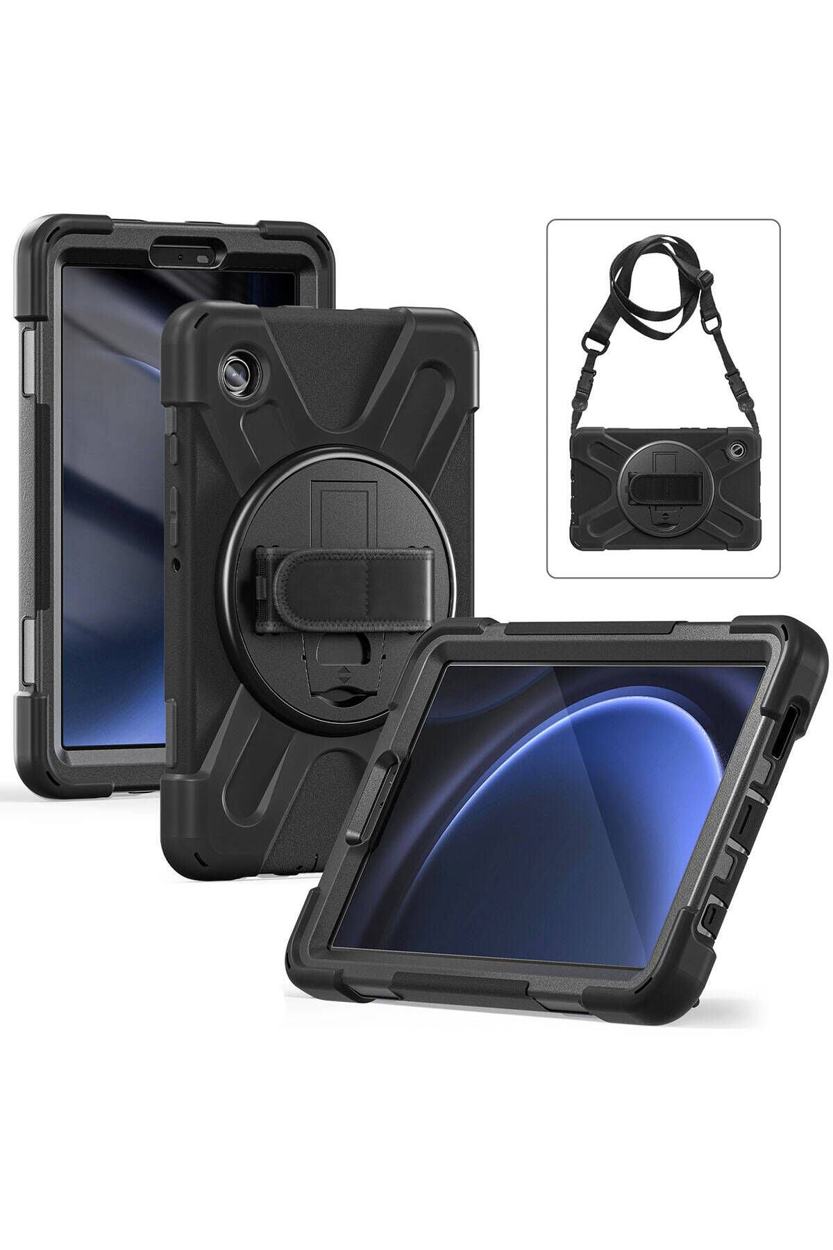 Galaxy Tab A9 Zore Defender Tablet Silikon - Siyah
