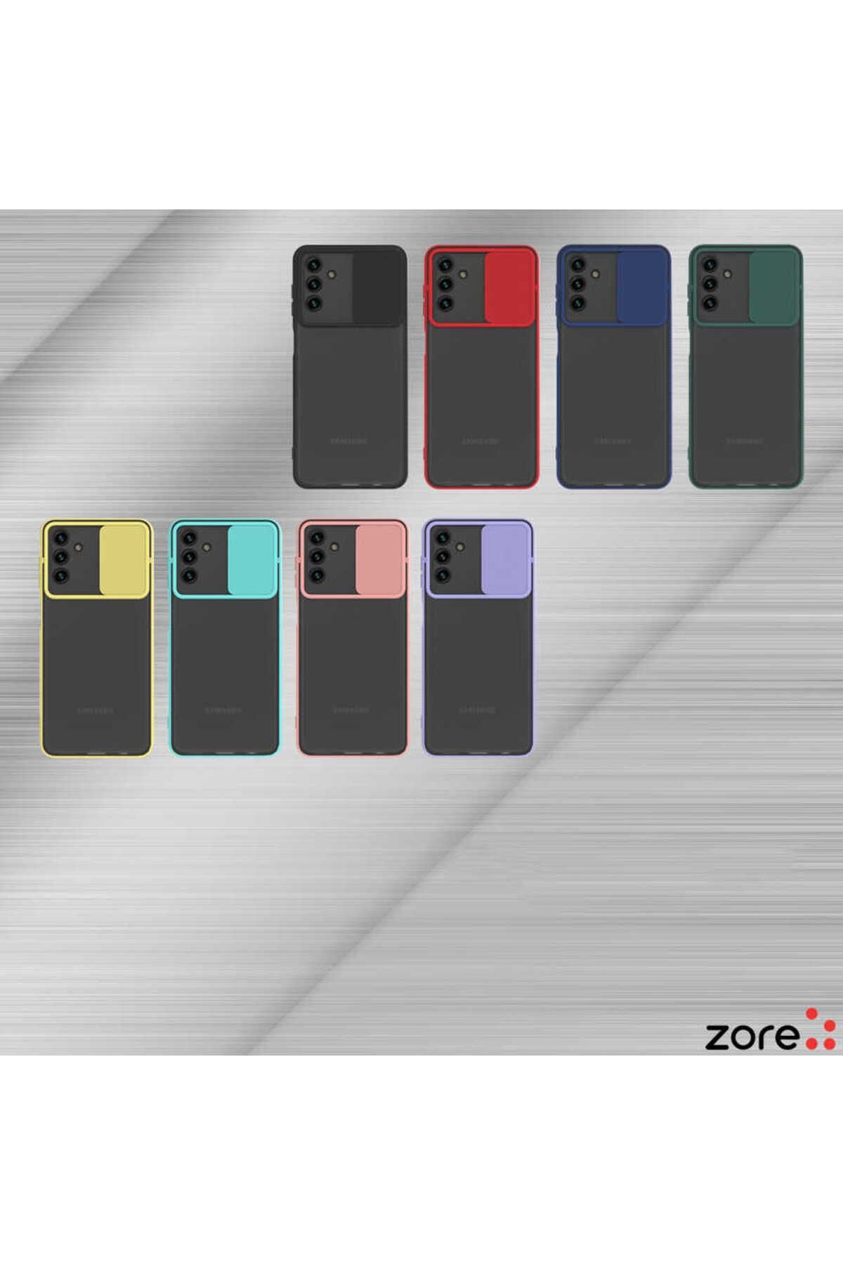 Galaxy A04S Kılıf Zore Lensi Kapak - Pembe Açık