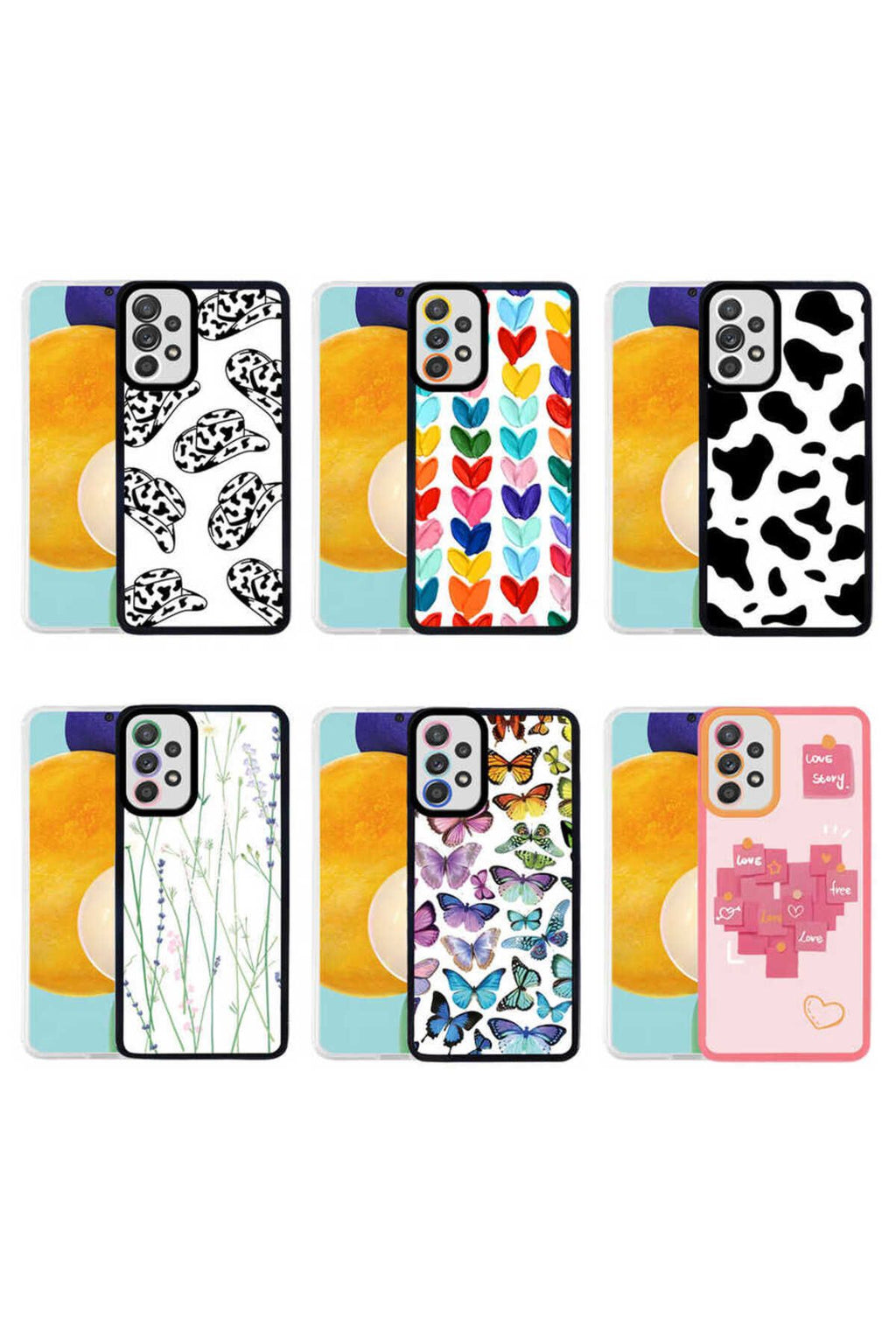 Galaxy A52 Kılıf Zore M-Fit Desenli Kapak - Flower No4