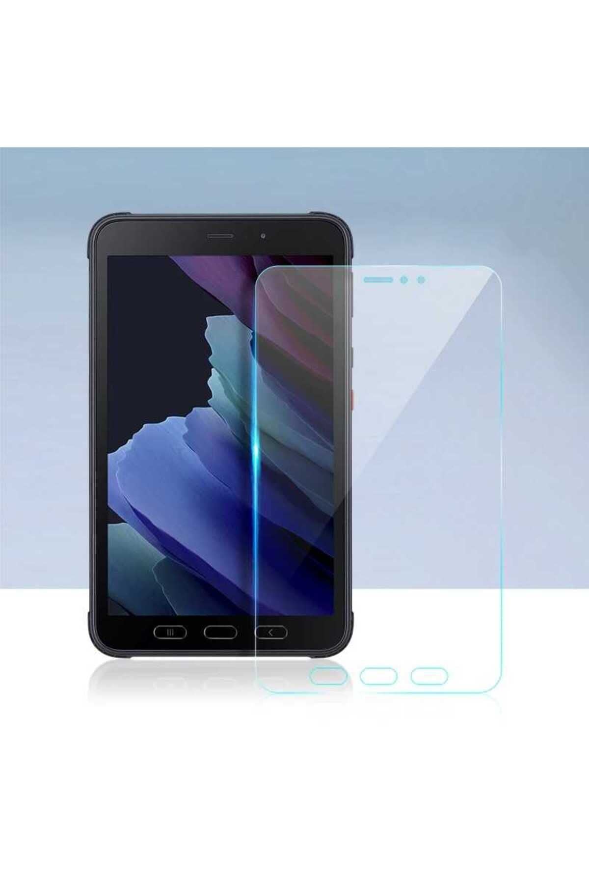 Galaxy Tab Active 3 T577 Uyumlu Zore Tablet Temperli Cam Ekran Koruyucu-Renksiz