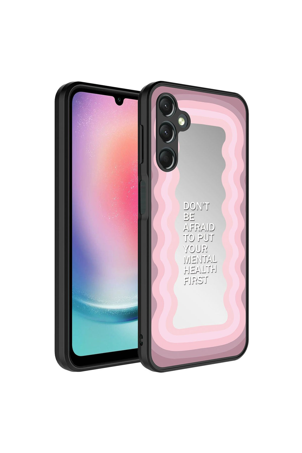 Galaxy A34 Kılıf Aynalı Desenli Kamera Korumalı Parlak Zore Mirror Kapak - Ayna