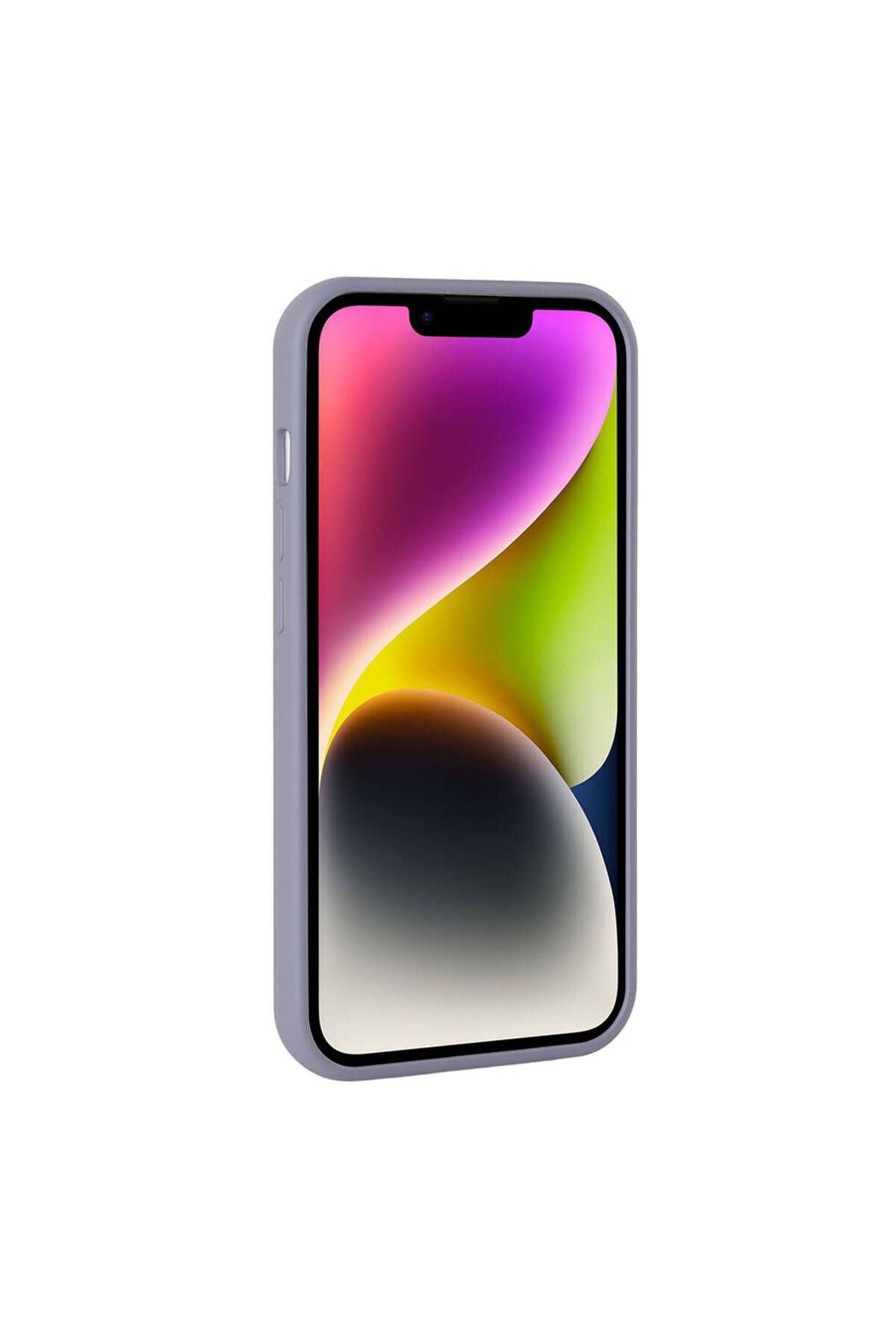 iPhone 14 Uyumlu Parlak Taşlı Tasarım Pırlanta Zore Kılıf-Gri